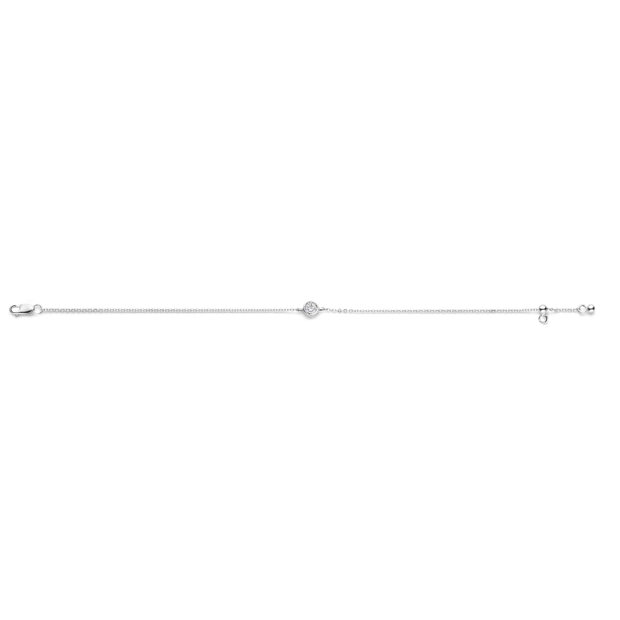 Armband van sterling zilver met zirkonia bedel SGB18201W