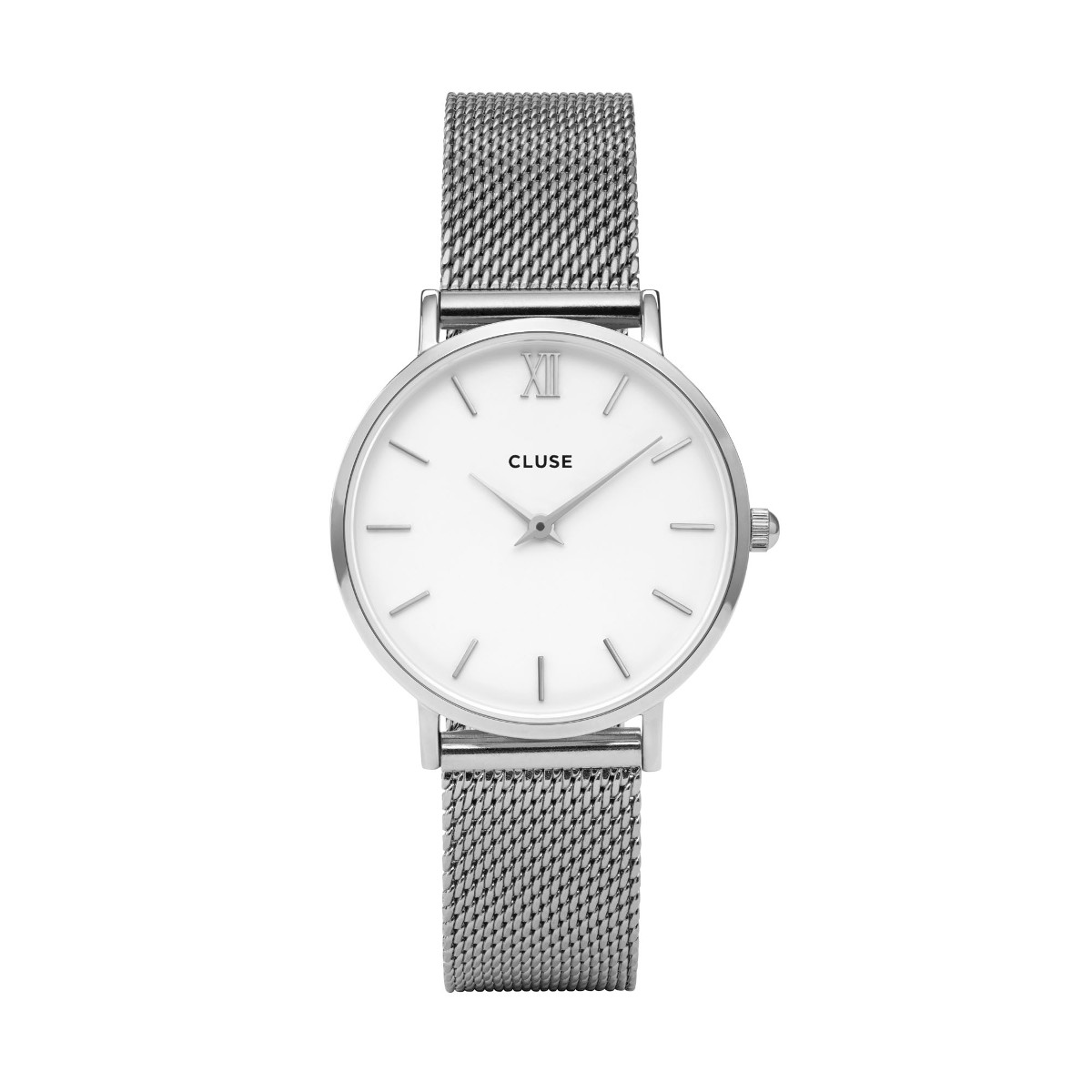 CLUSE Minuit Mesh, Silver, White/Silver