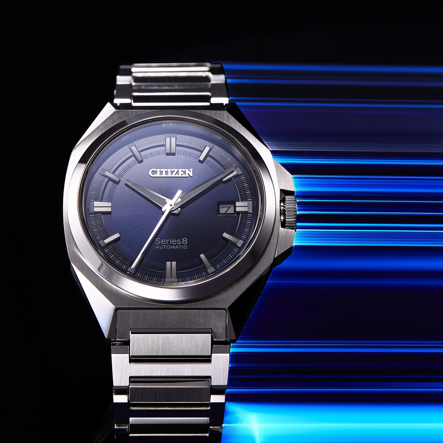 Herenhorloge Series 8 Automatic Blue - NB6010-81L