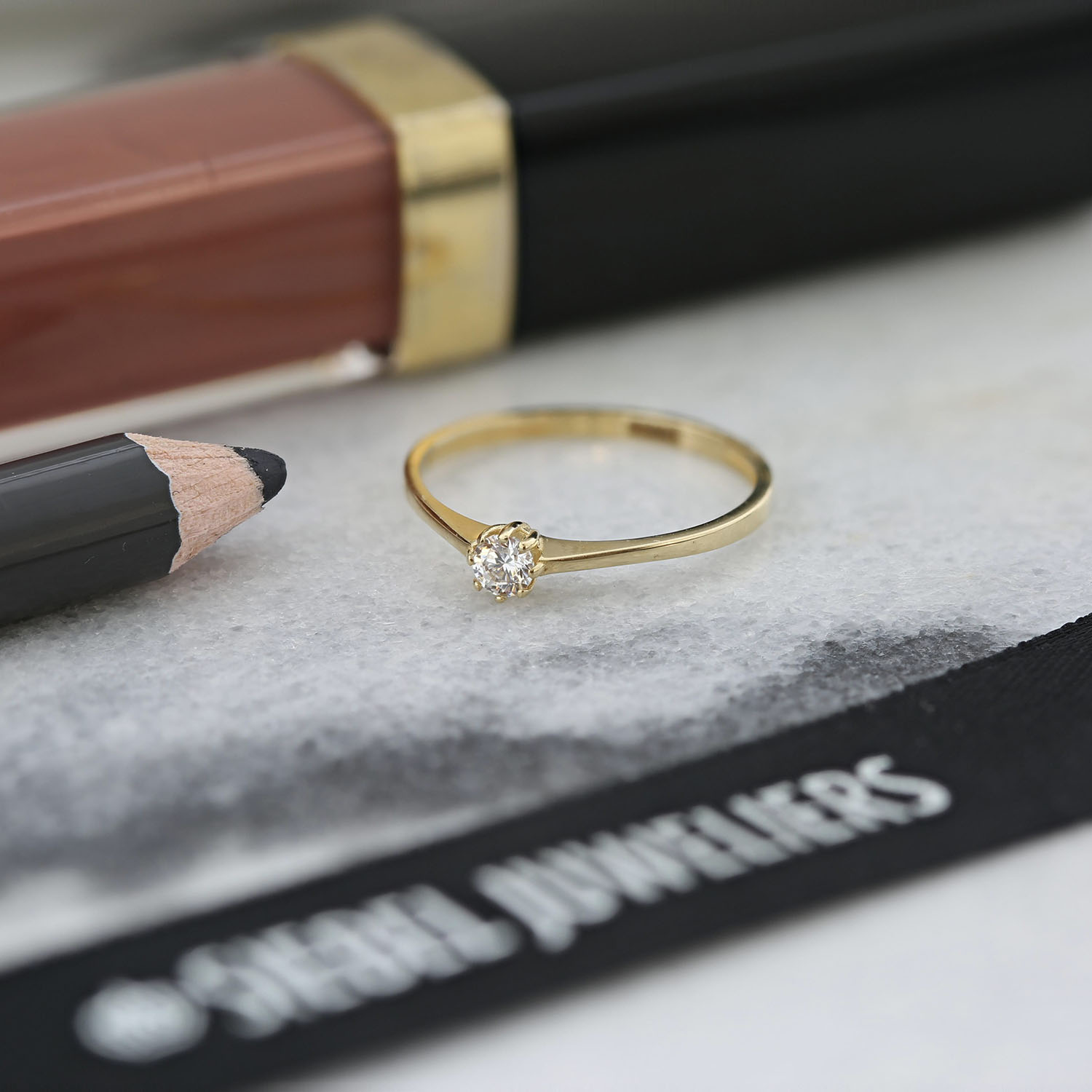 Geelgouden ring met zirkonia R122-VX3-VX3SZR200290-FCZ-Y