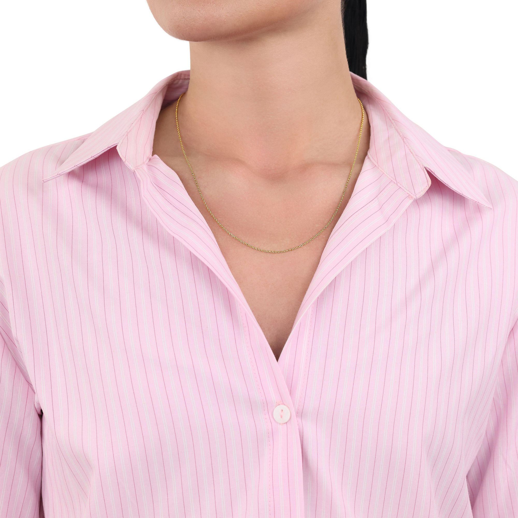 Geelgouden ketting met Figaro schakel - 2100324