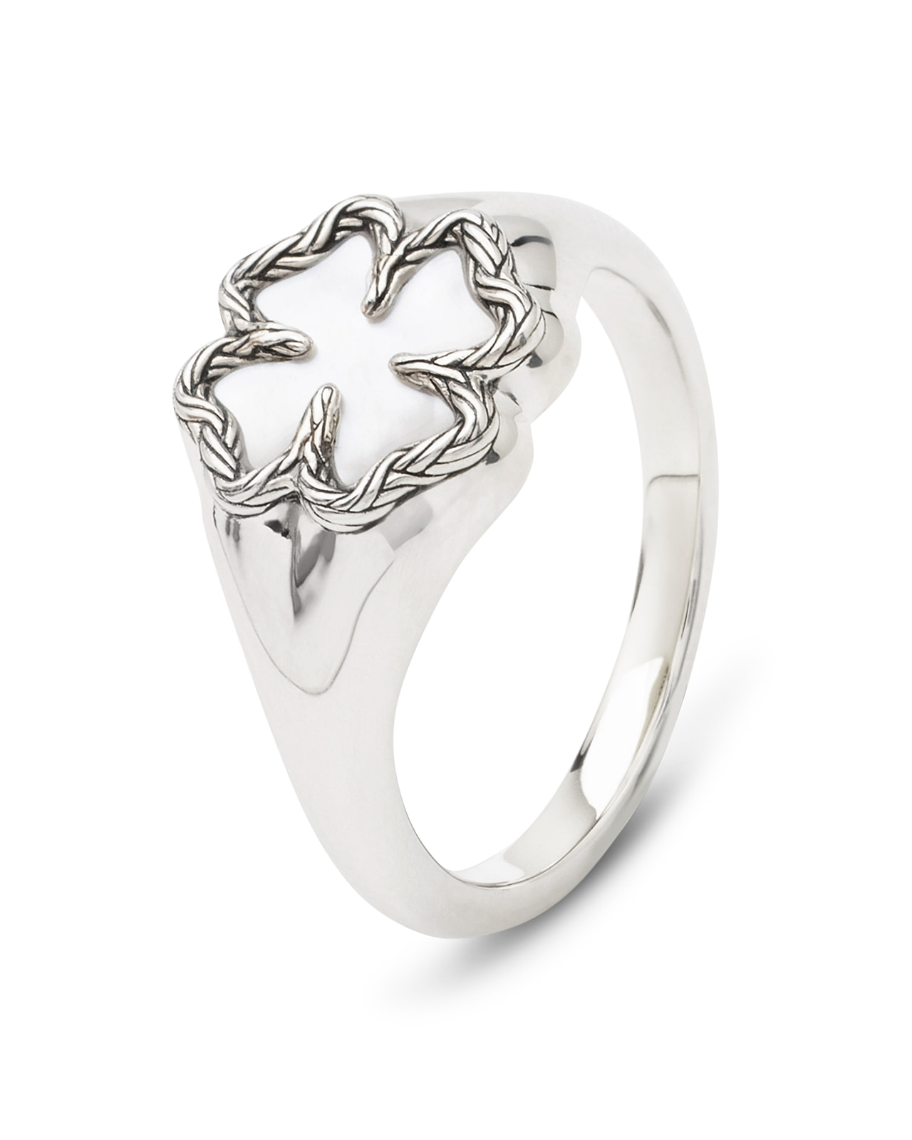 Ring Katja Clover Mother of Pearl Silver - 178