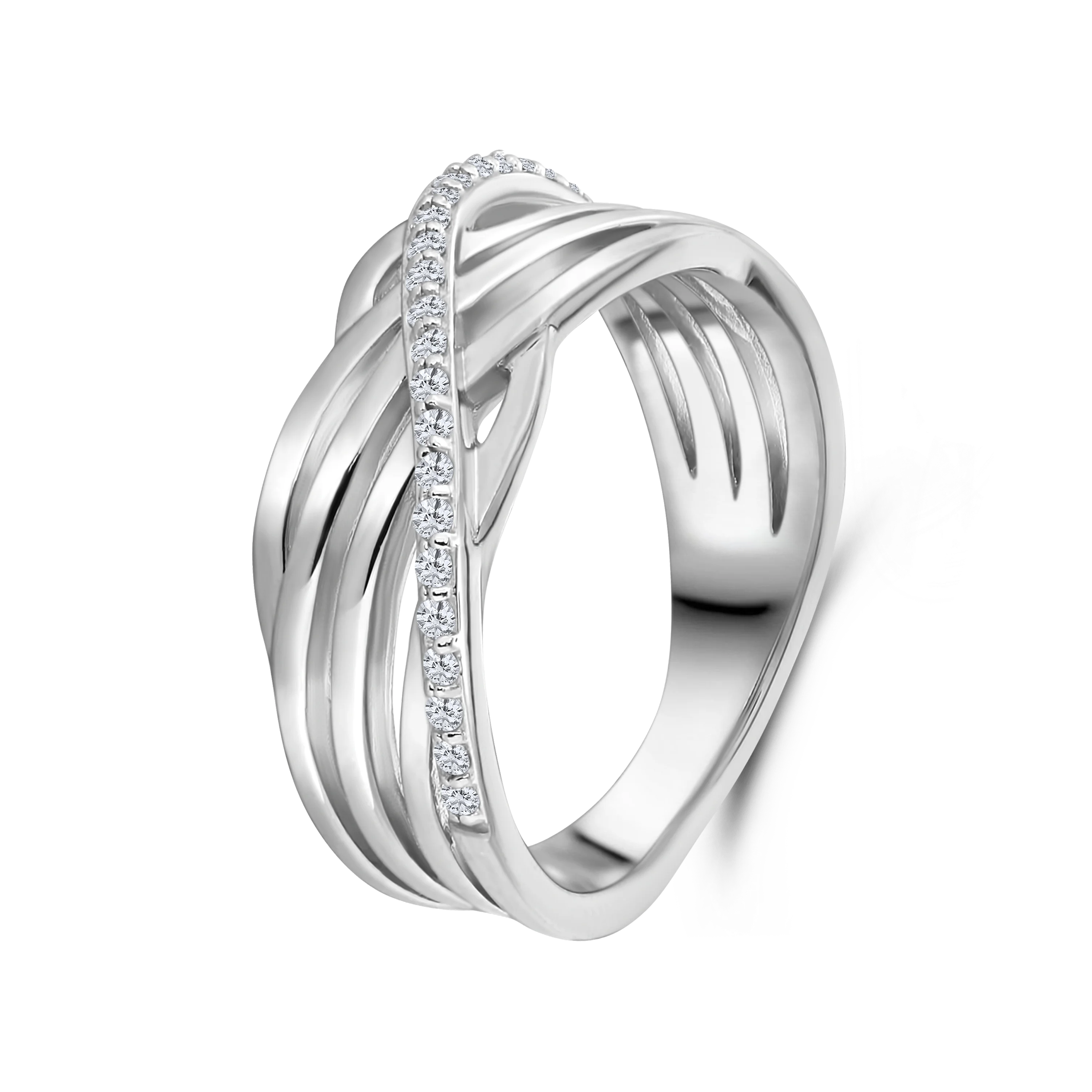 Ring van sterling zilver met zirkonia 11-8100-7080