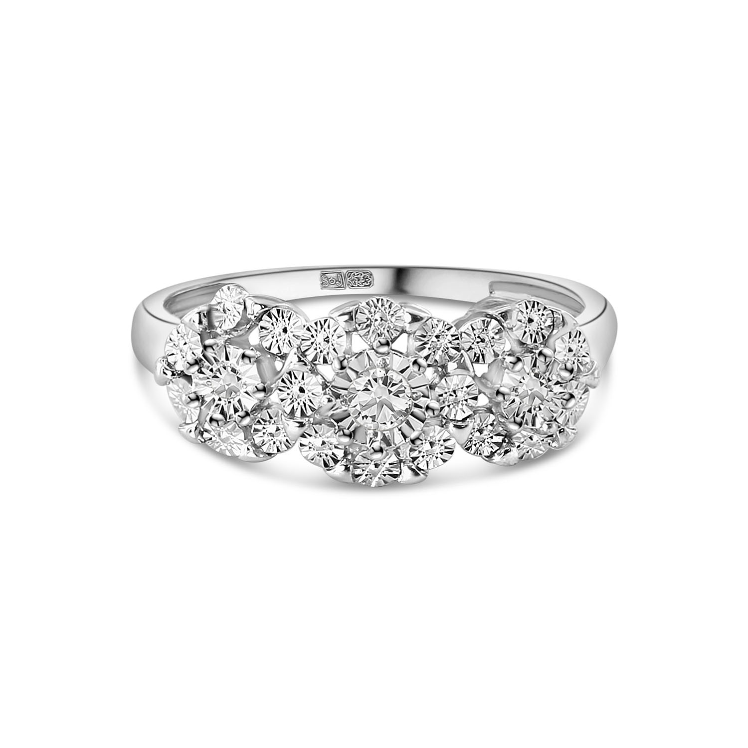 Witgouden ring met diamanten R766-PL33735-W