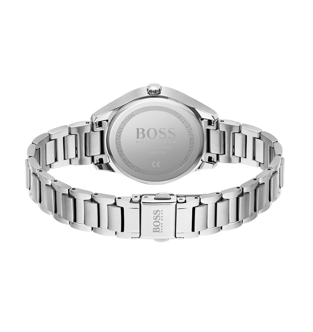 Zilverkleurig stalen dameshorloge Grand Course HB1502604