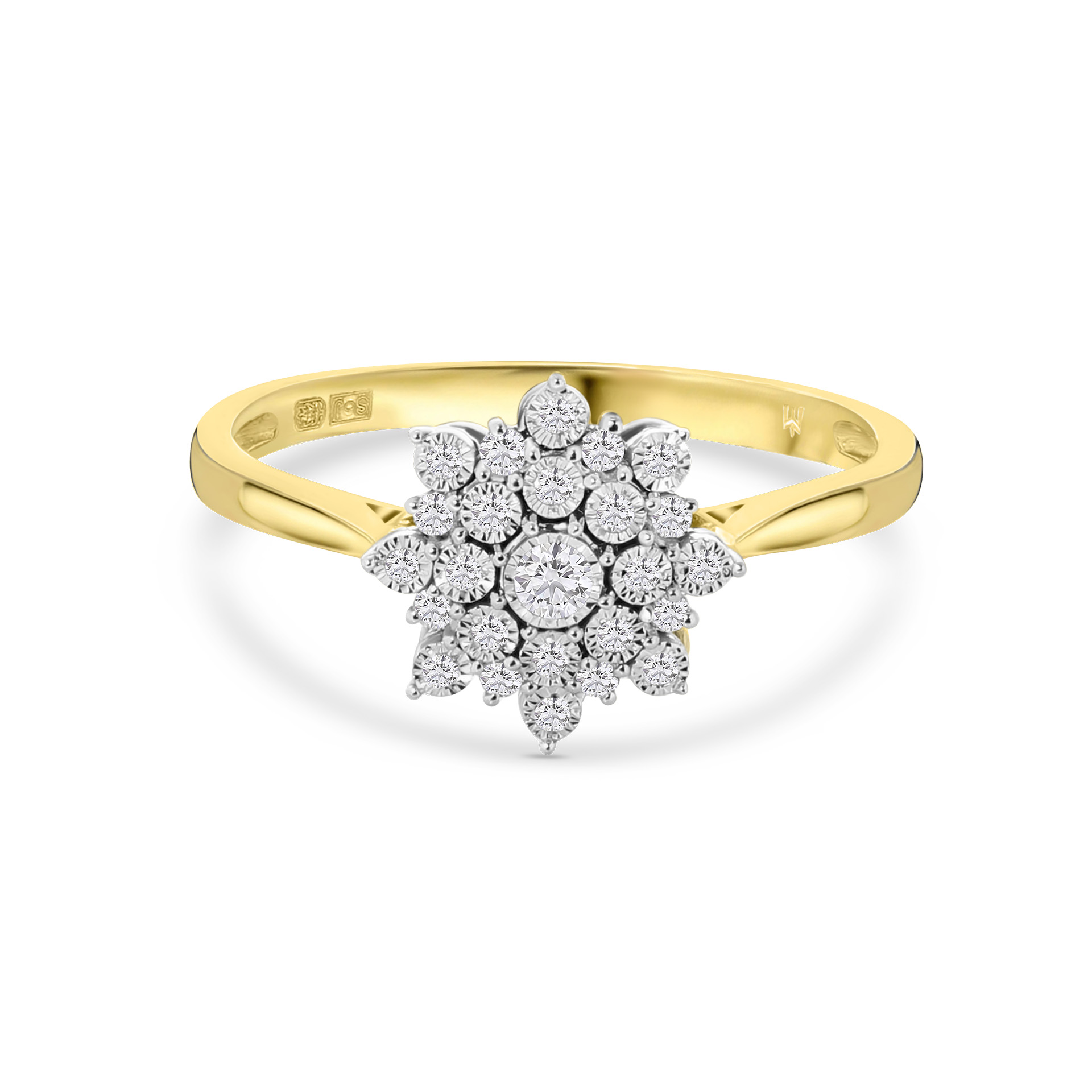 Geelgouden ring met diamant R404-R40577-YW