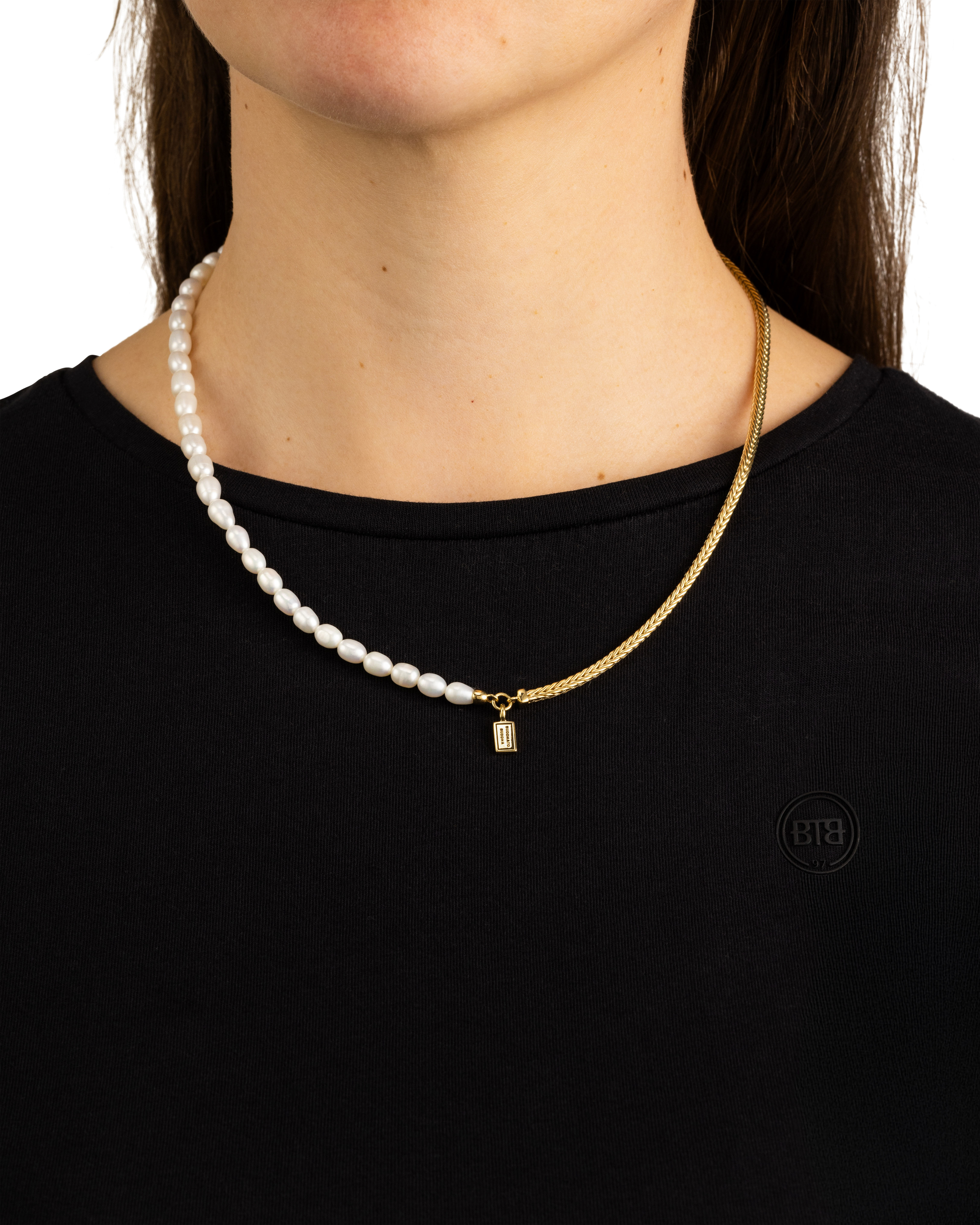 Ketting Barbara Mini Pearl Gold Plated - 713GV