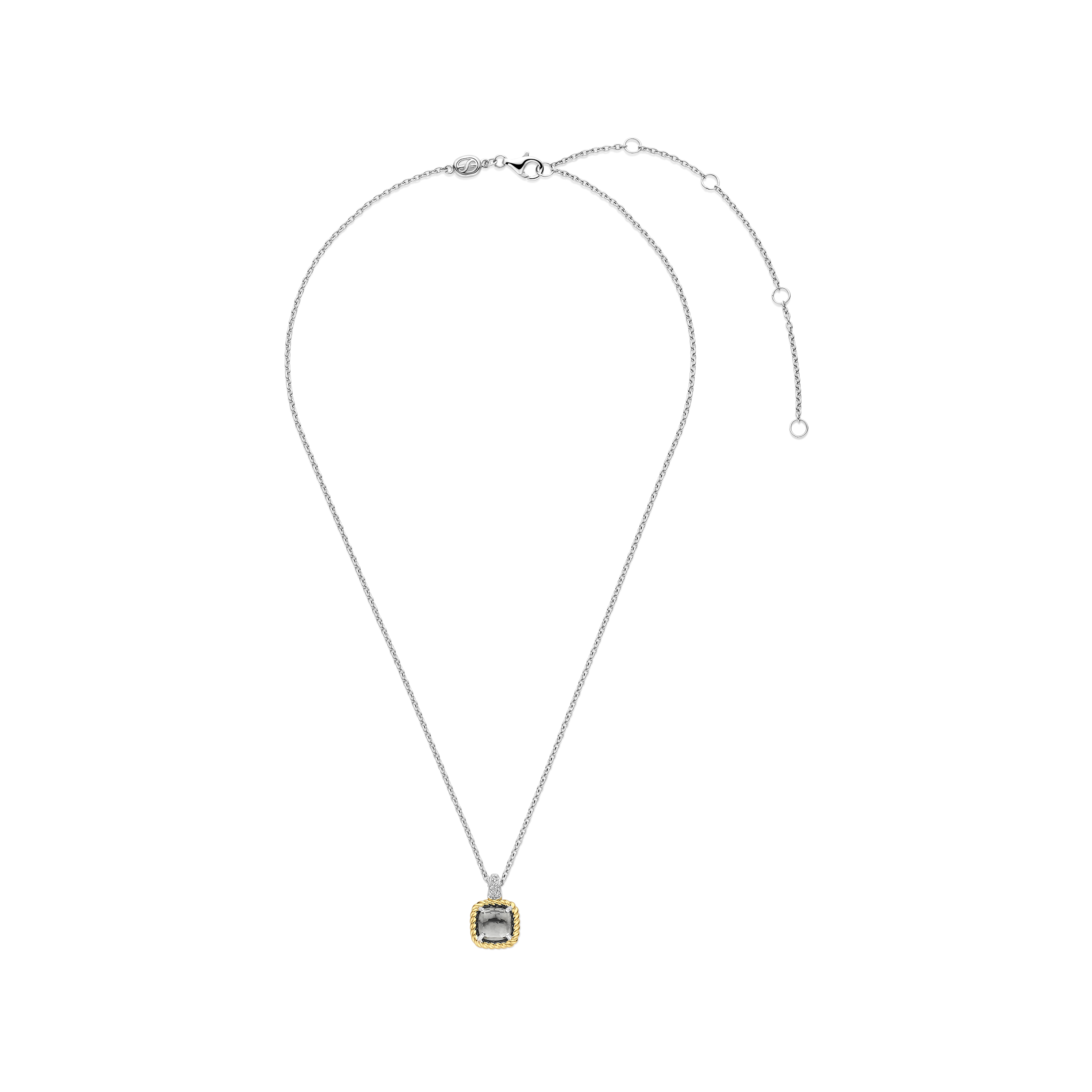 Ketting sterling zilver met Kristal hanger - 34111GG