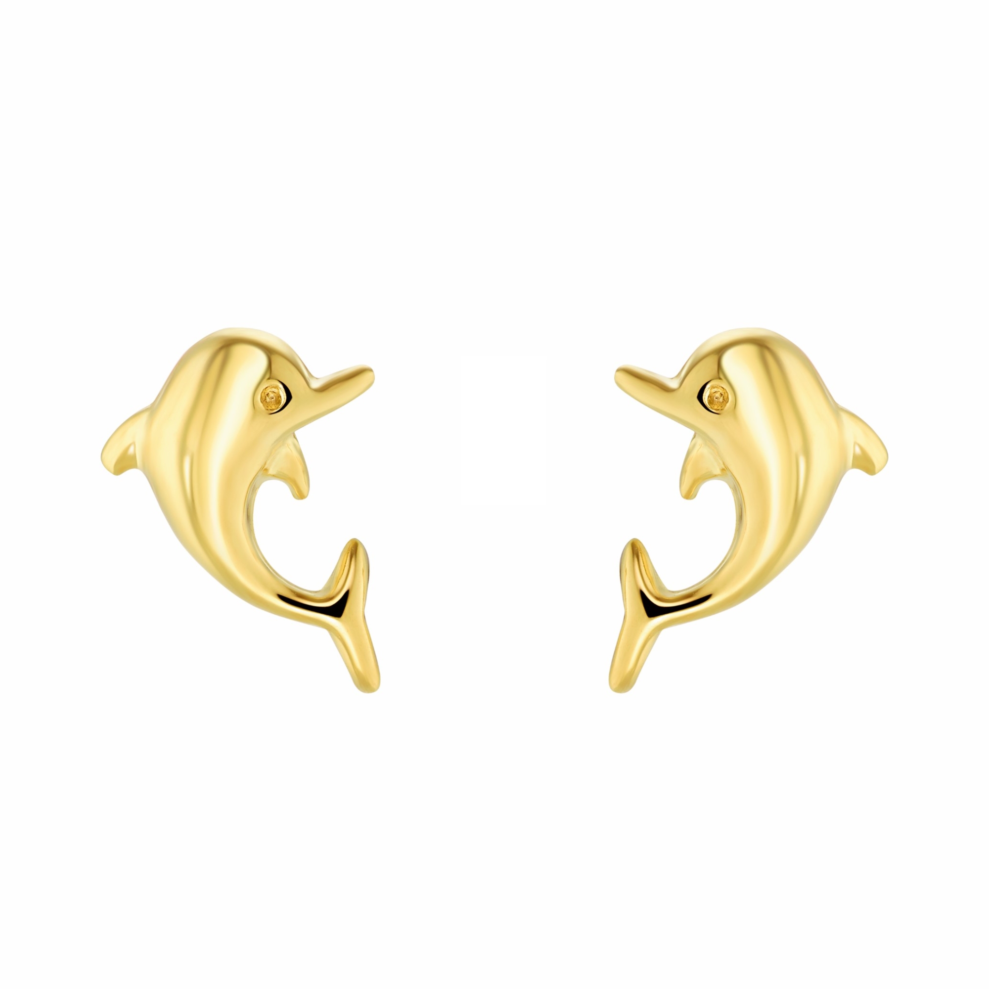 Geelgouden dolfijnvormige oorknoppen 9979356