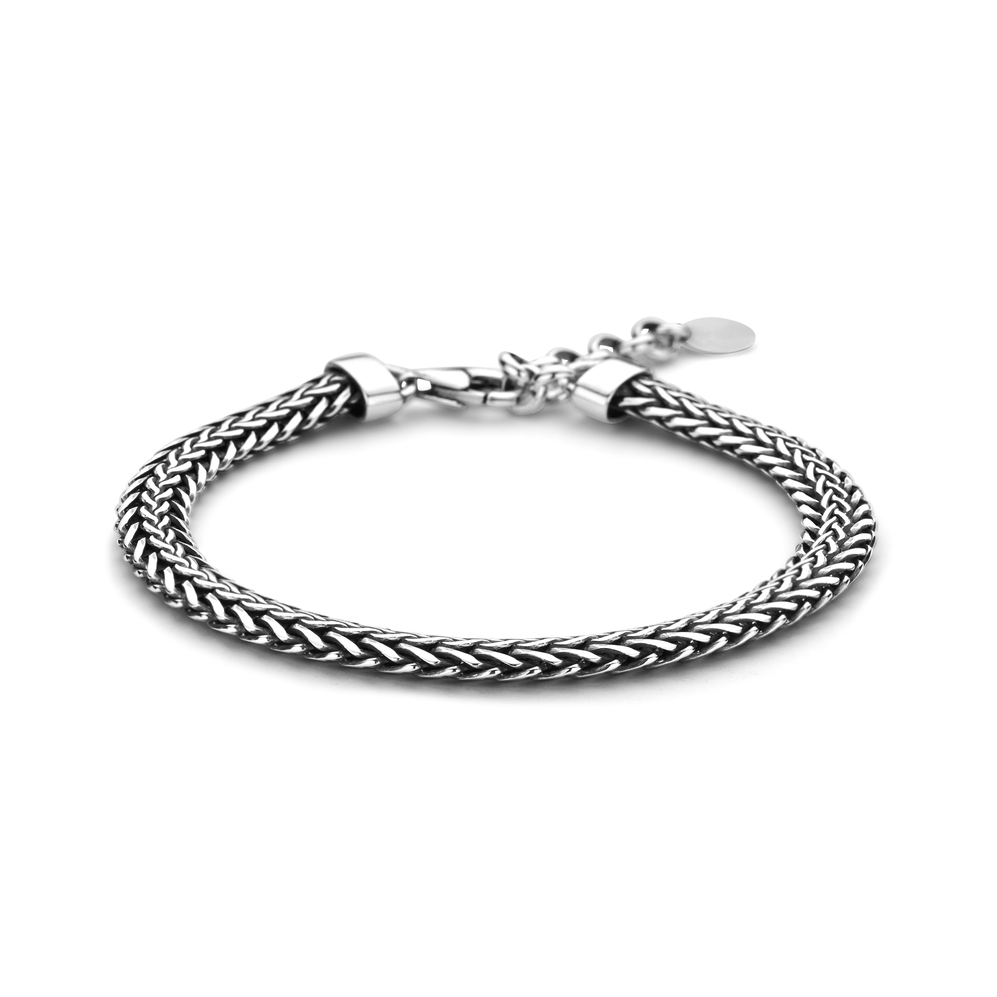 Sterling zilveren Burnished herenarmband BRUCA3B