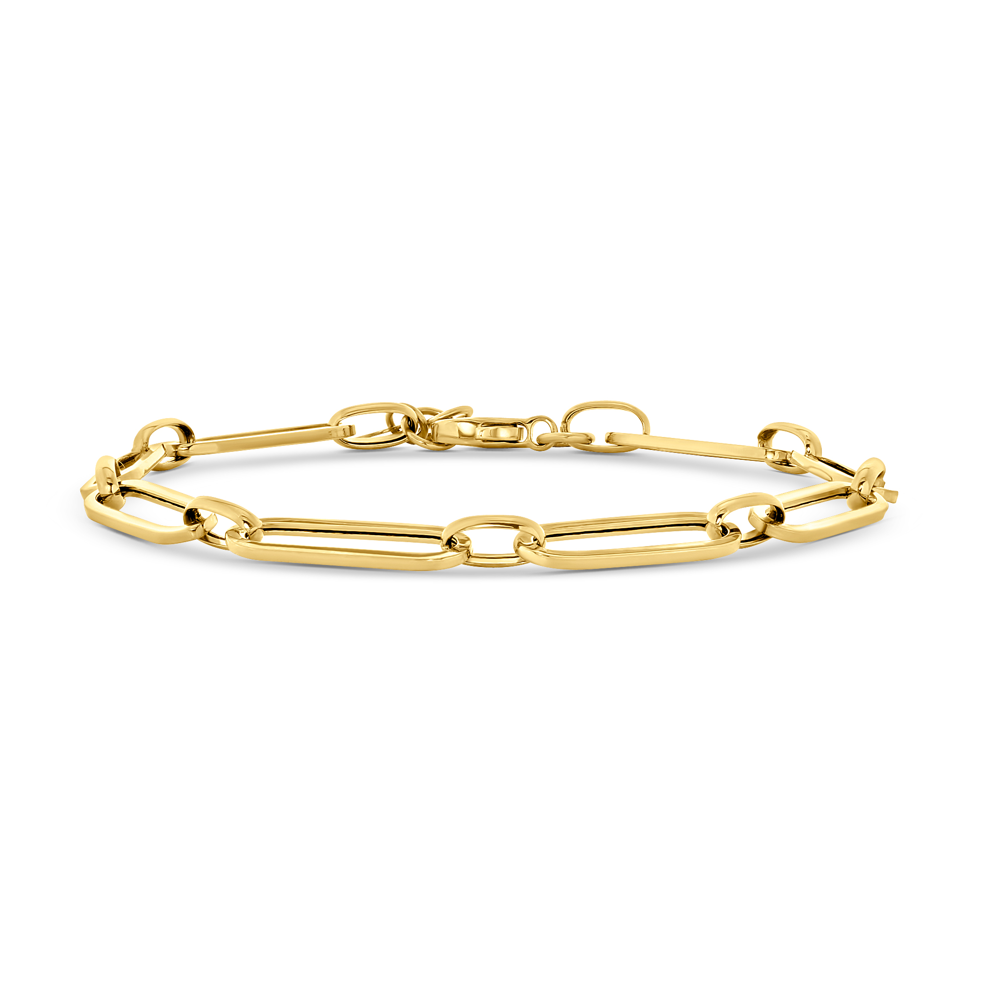 Geelgouden schakelarmband dames B122-VXXHOB11417-Y