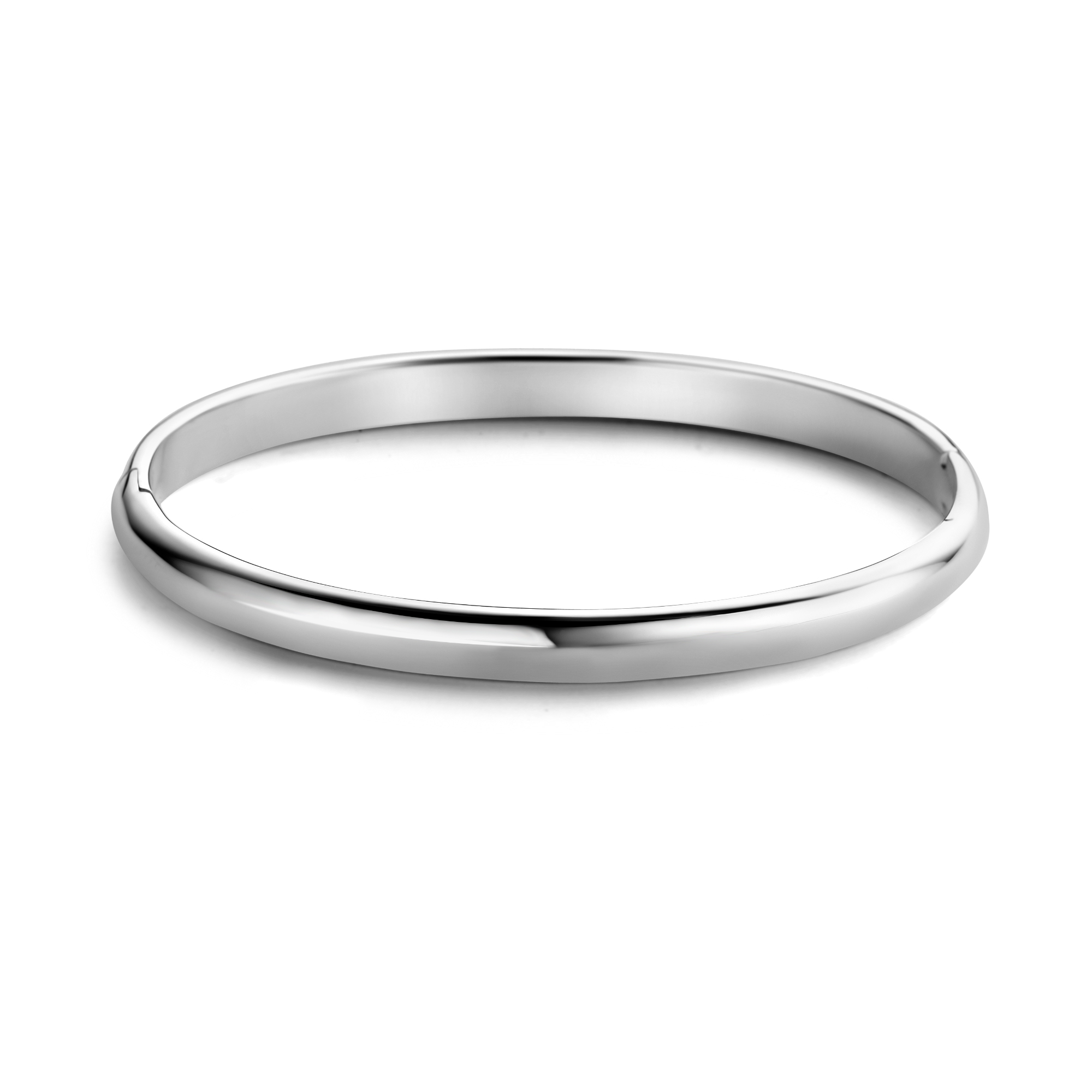 Zilveren ovalen bangle 1041156-6MM