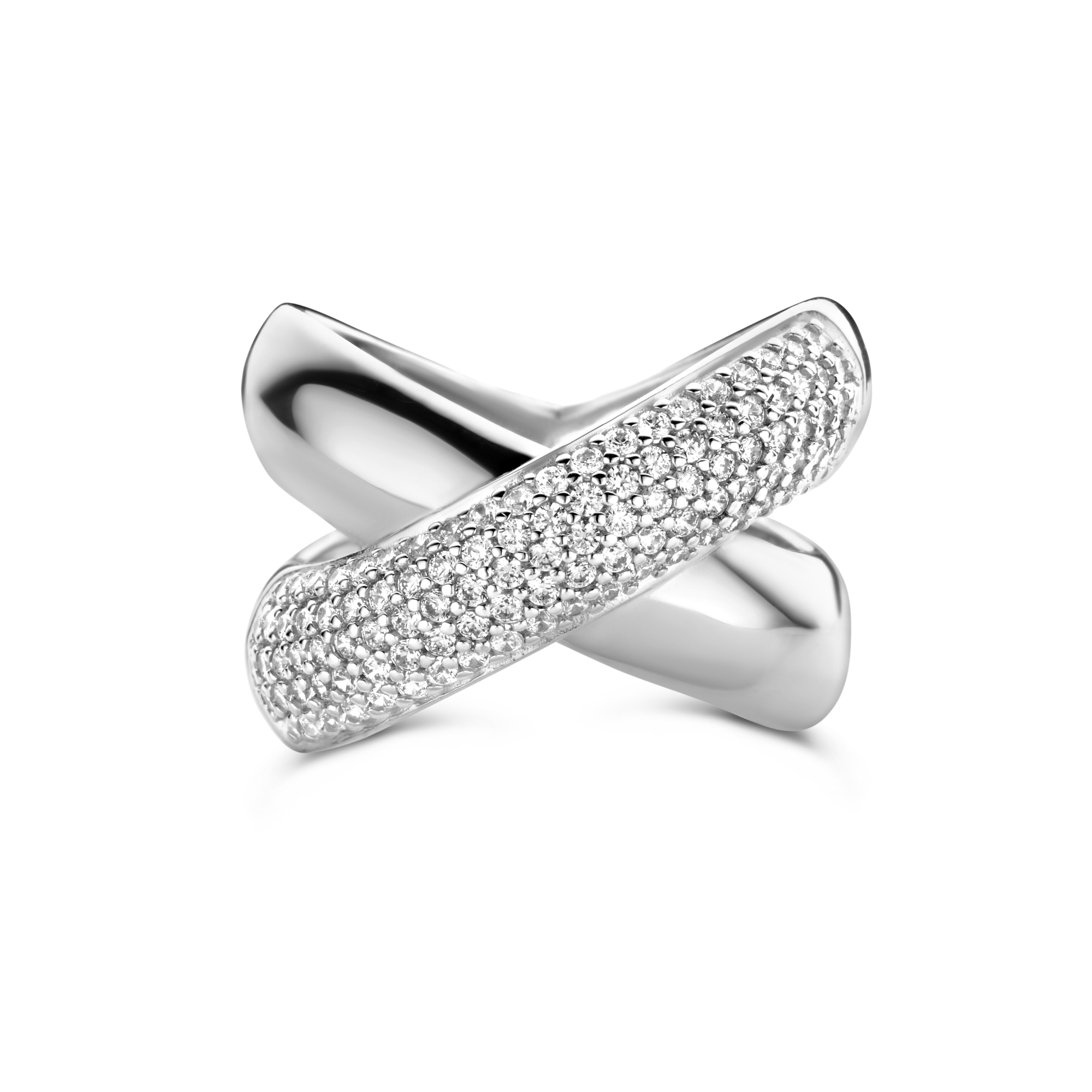 Sterling Zilveren ring met zirkonia TCR19131M
