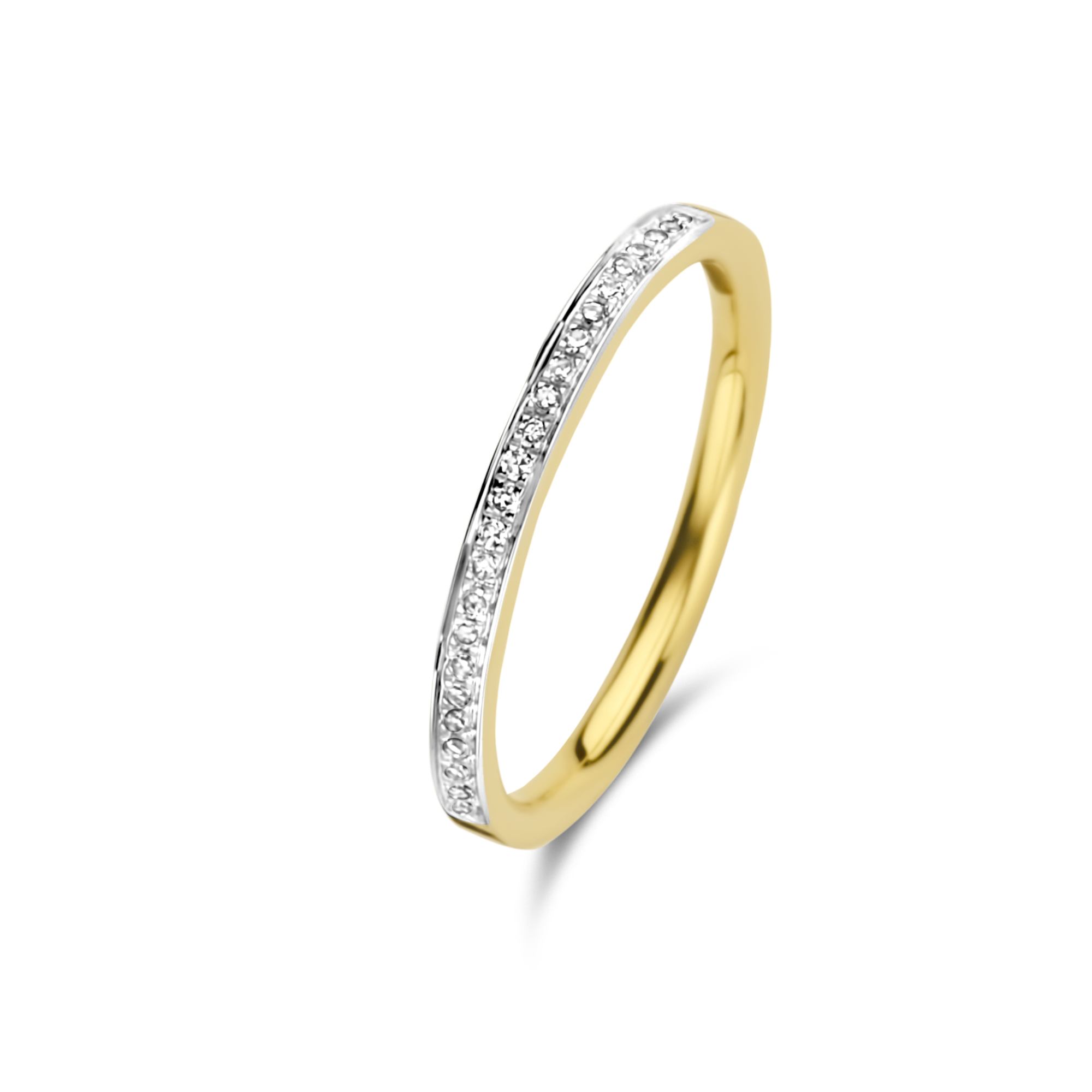 Geelgouden ring met diamant 63871R001