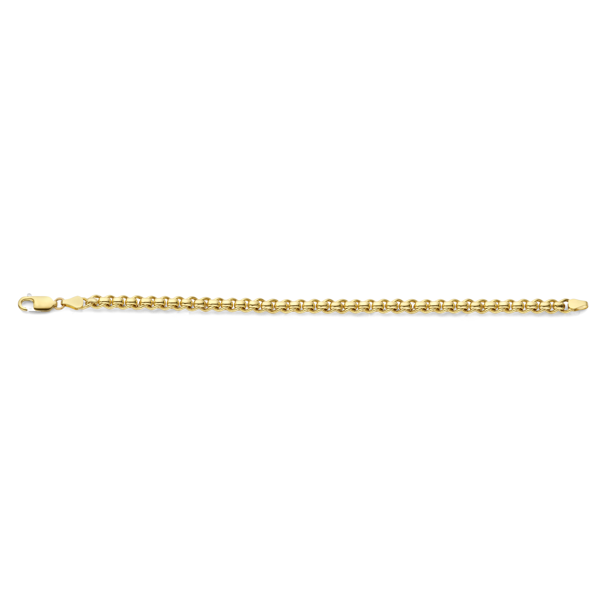 Schakelarmband van goud met zilveren kern 5,5 mm - 40-ROL05