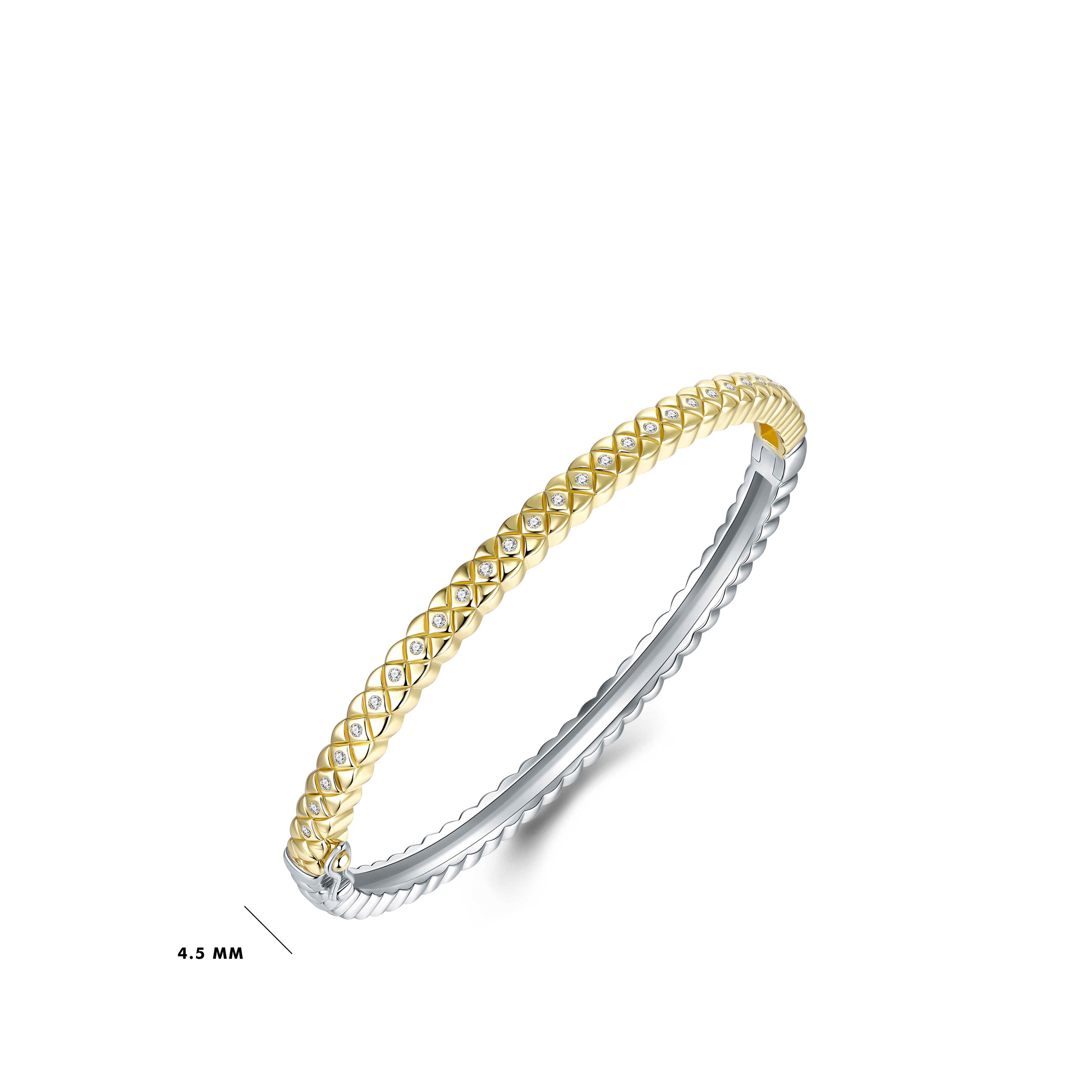 Bangle bicolor gold plated - SB35Y460