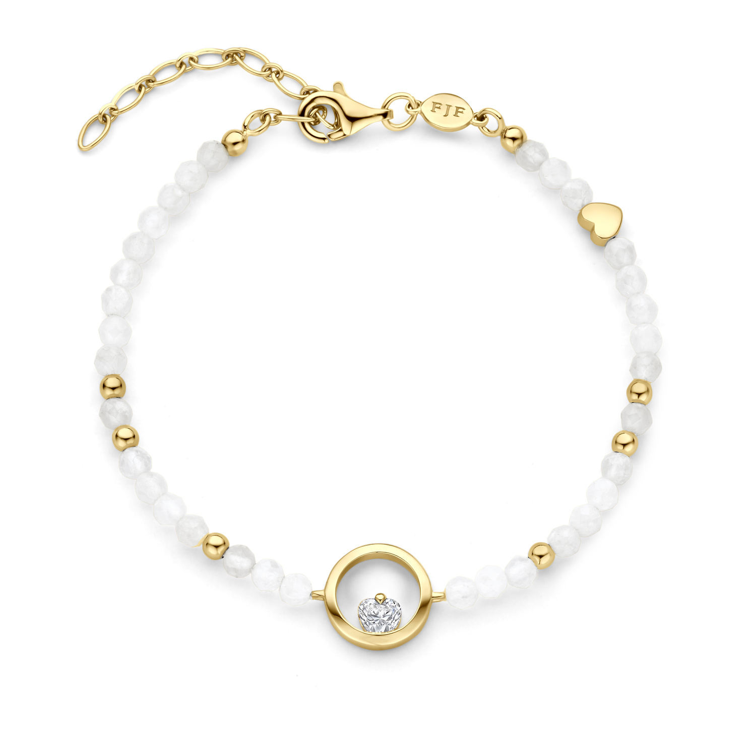 Kralenarmband Icon Heart Rainbow Moonstone - FJF0050028YRB