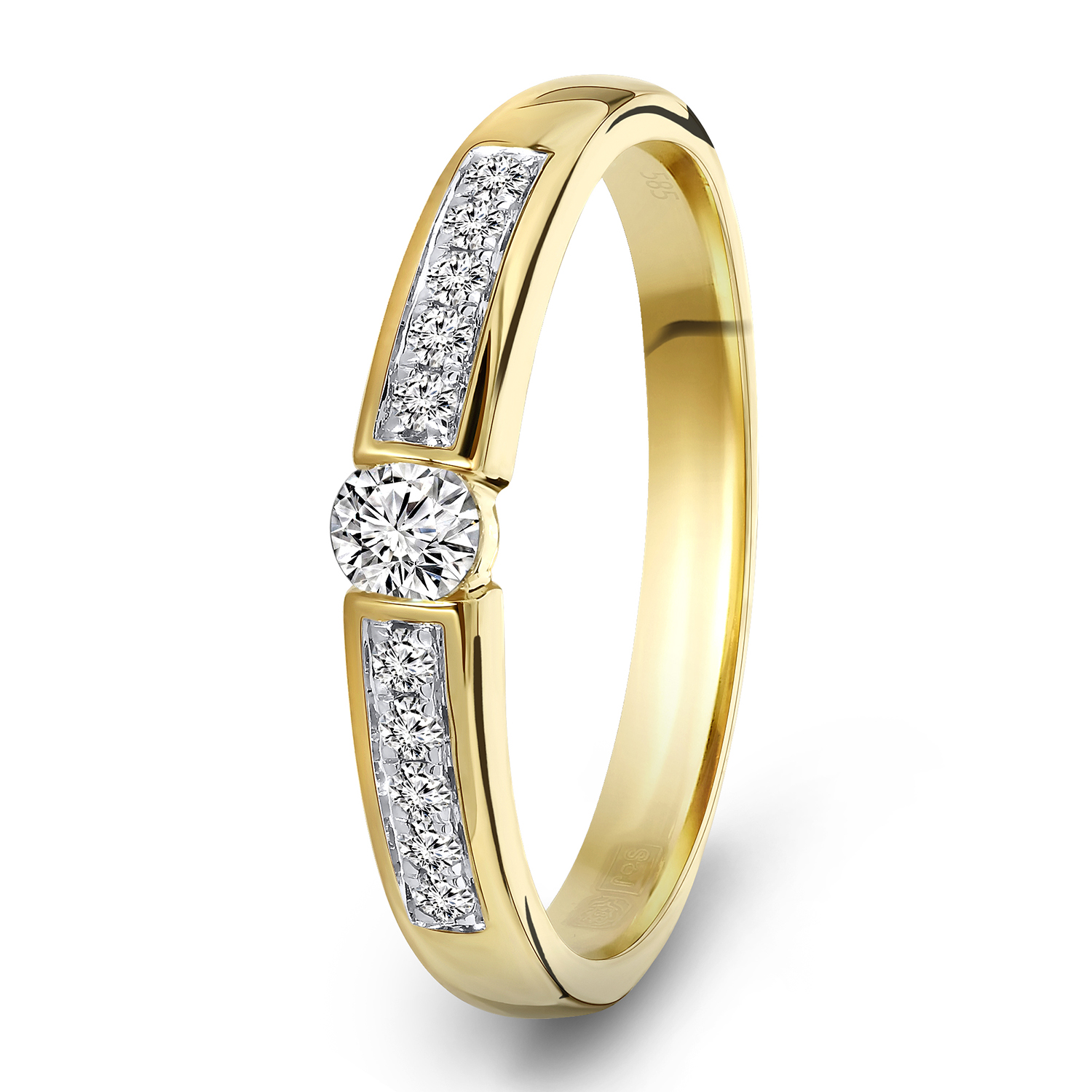 Geelgouden diamant ring 198XA3253QQQDRY