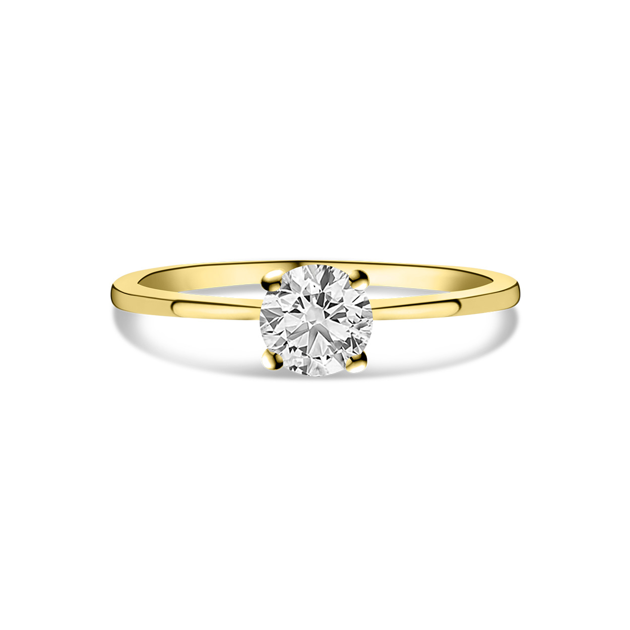 Geelgouden ring solitair met lab grown diamant R159-R23MK0004-LG-070-Y