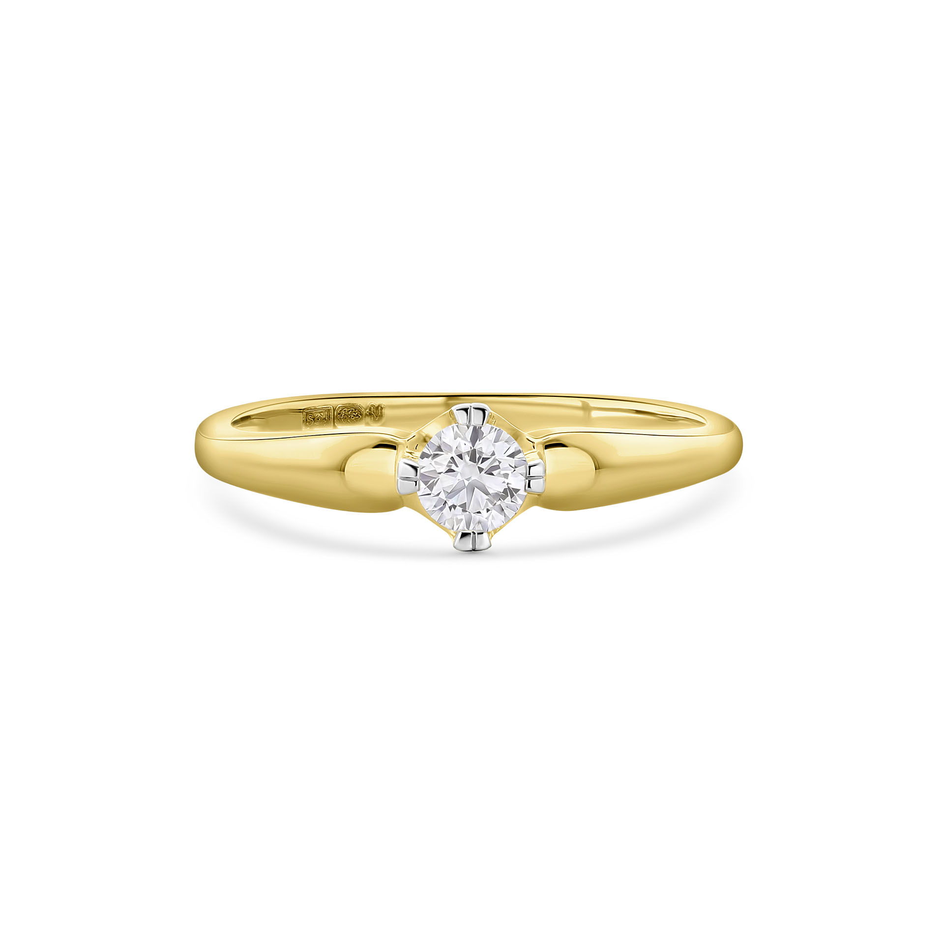 Solitaire ring met lab grown diamant R138-RG59368-CV-025-Y