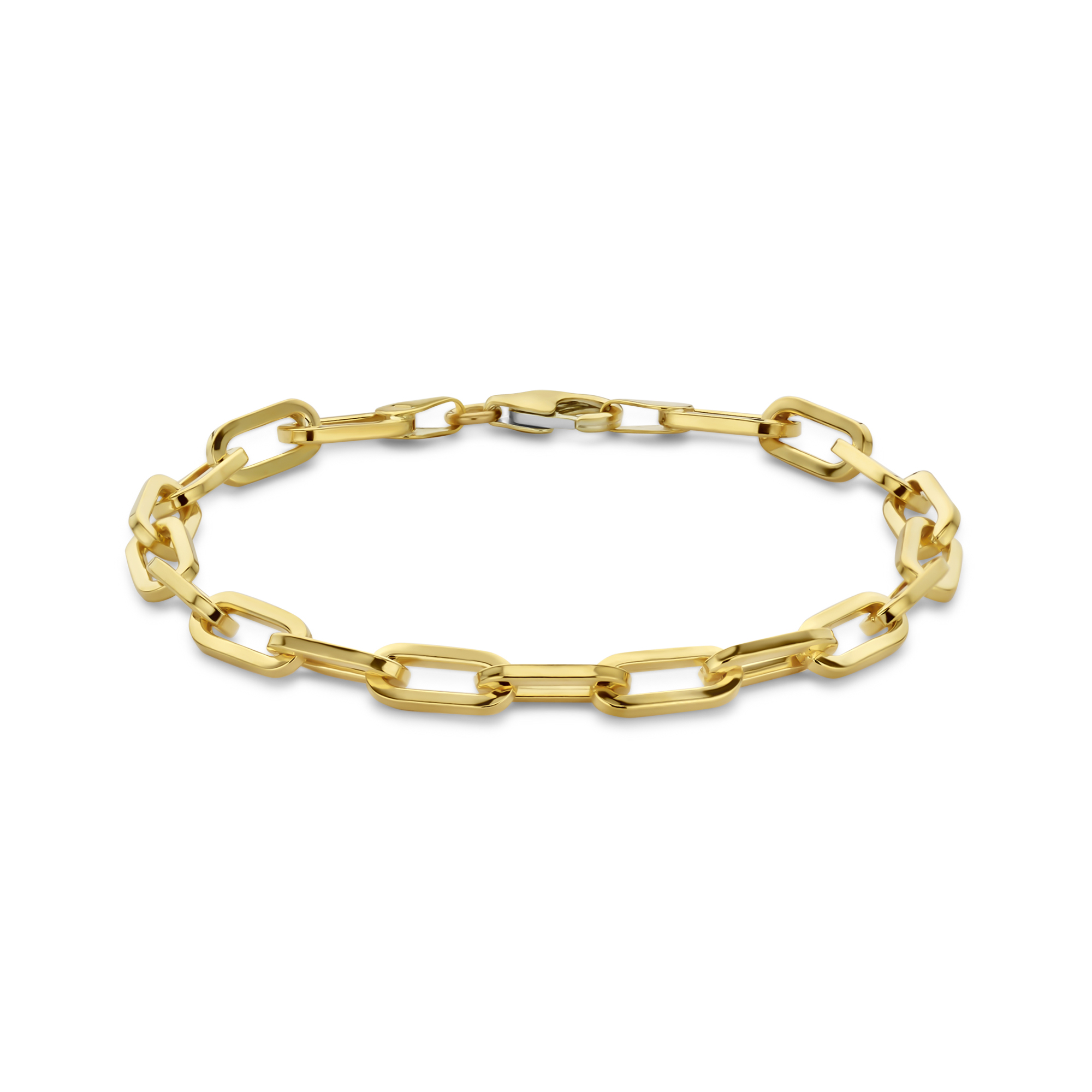 Schakelarmband van goud met zilveren kern - 40-25-CFE01319