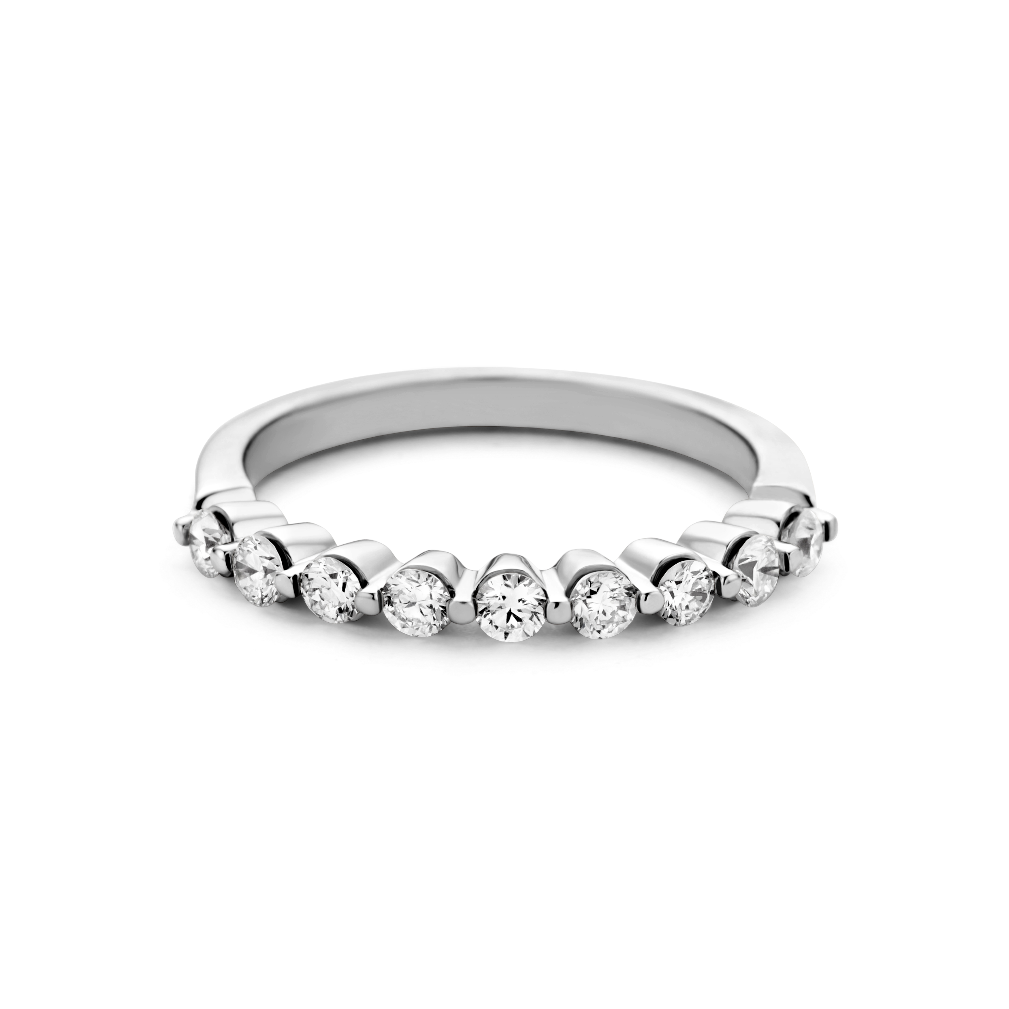 Witgouden ring met lab grown diamant R03-MLN446-045