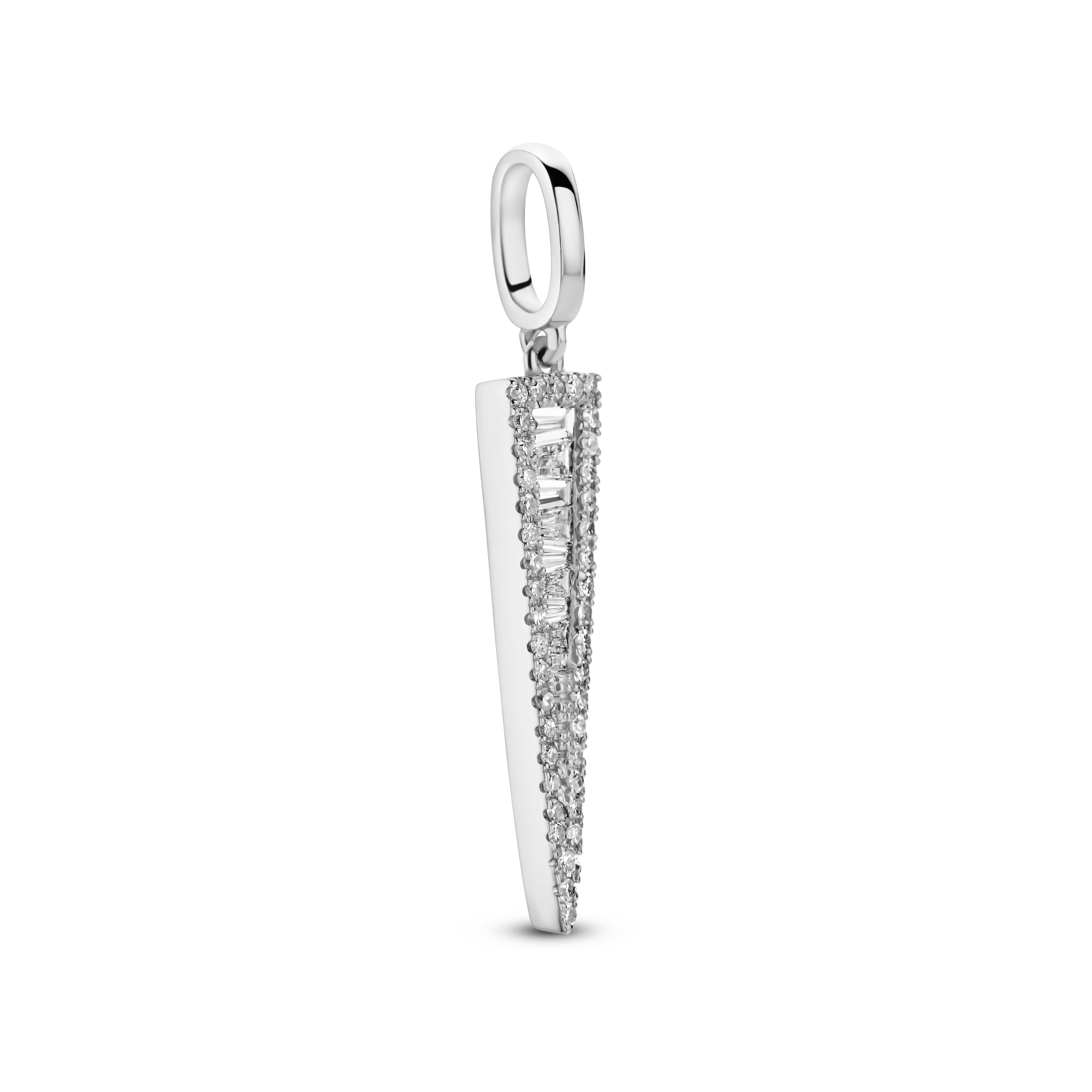 Wit gouden diamanten hanger P141-P56646A0S-R17-W