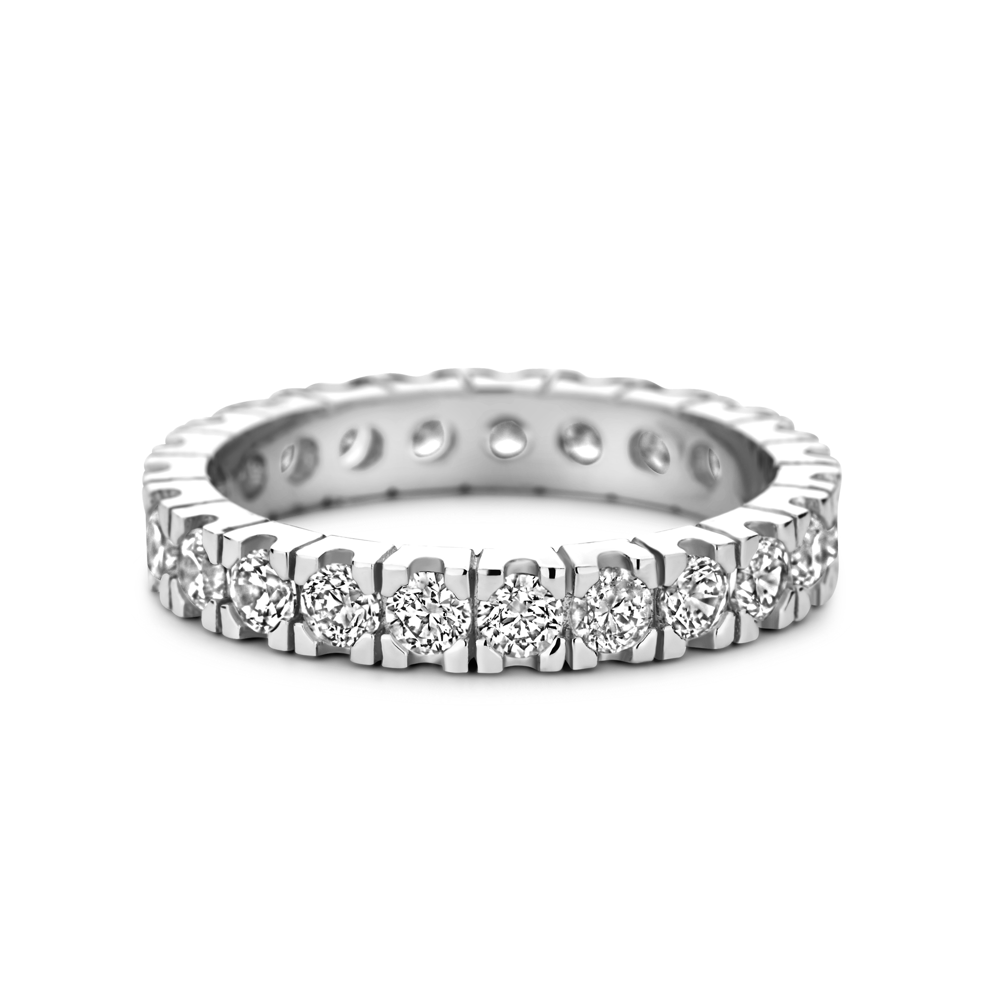 Ring Eternity sterling zilver zirkonia 3 mm - SGR12002