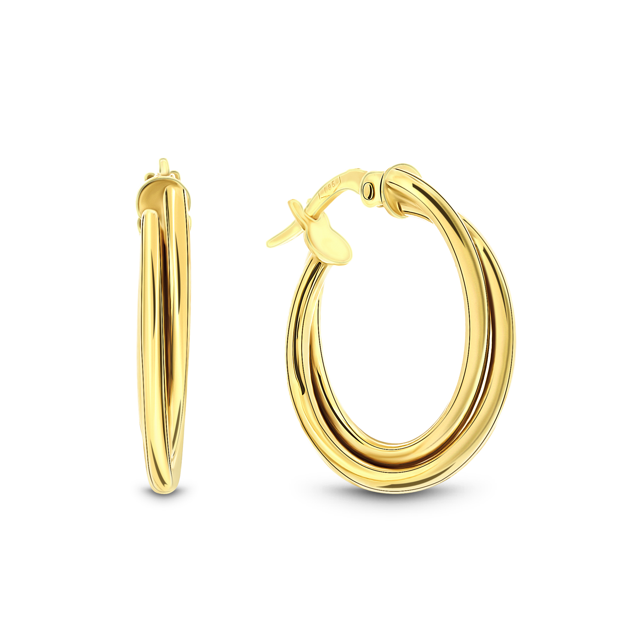 Geelgouden oorringen 15OR3108L-Y