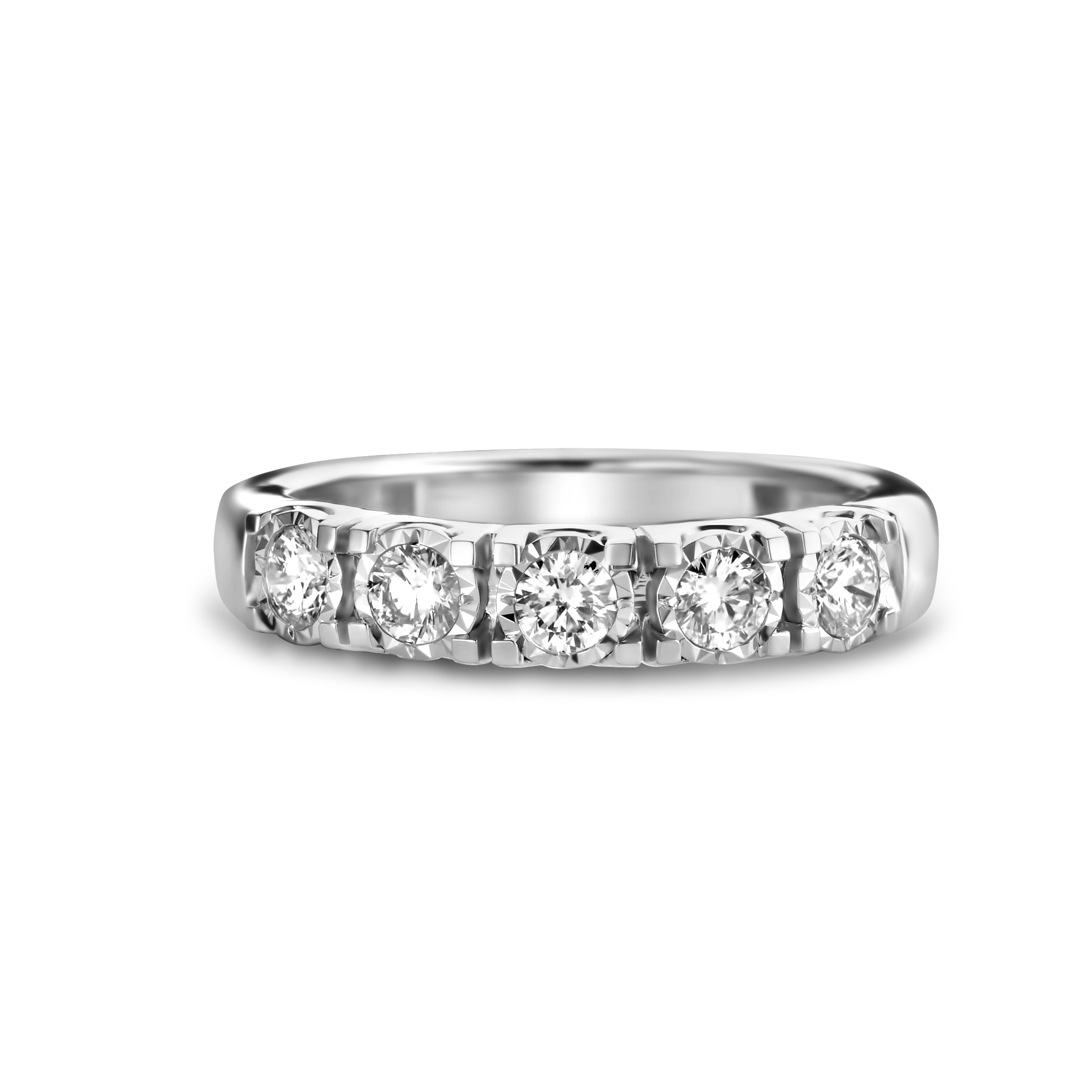 Witgouden alliance ring met diamanten R138-BD75530-W