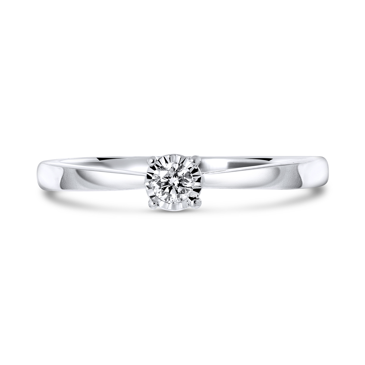 Witgouden solitair ring R480-SOL-W915-010-G2-W