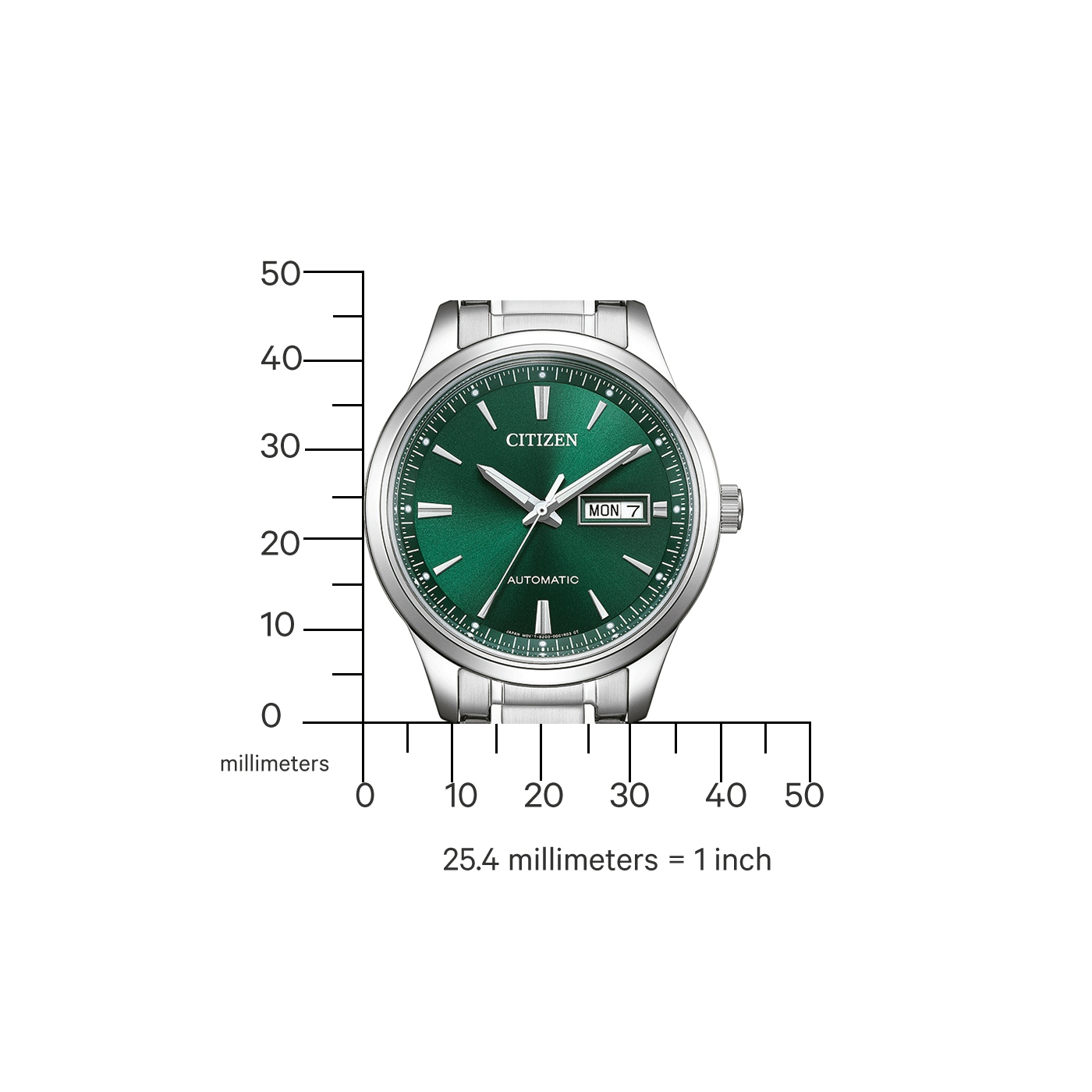 Herenhorloge Automatic Groen - NY4058-79XE