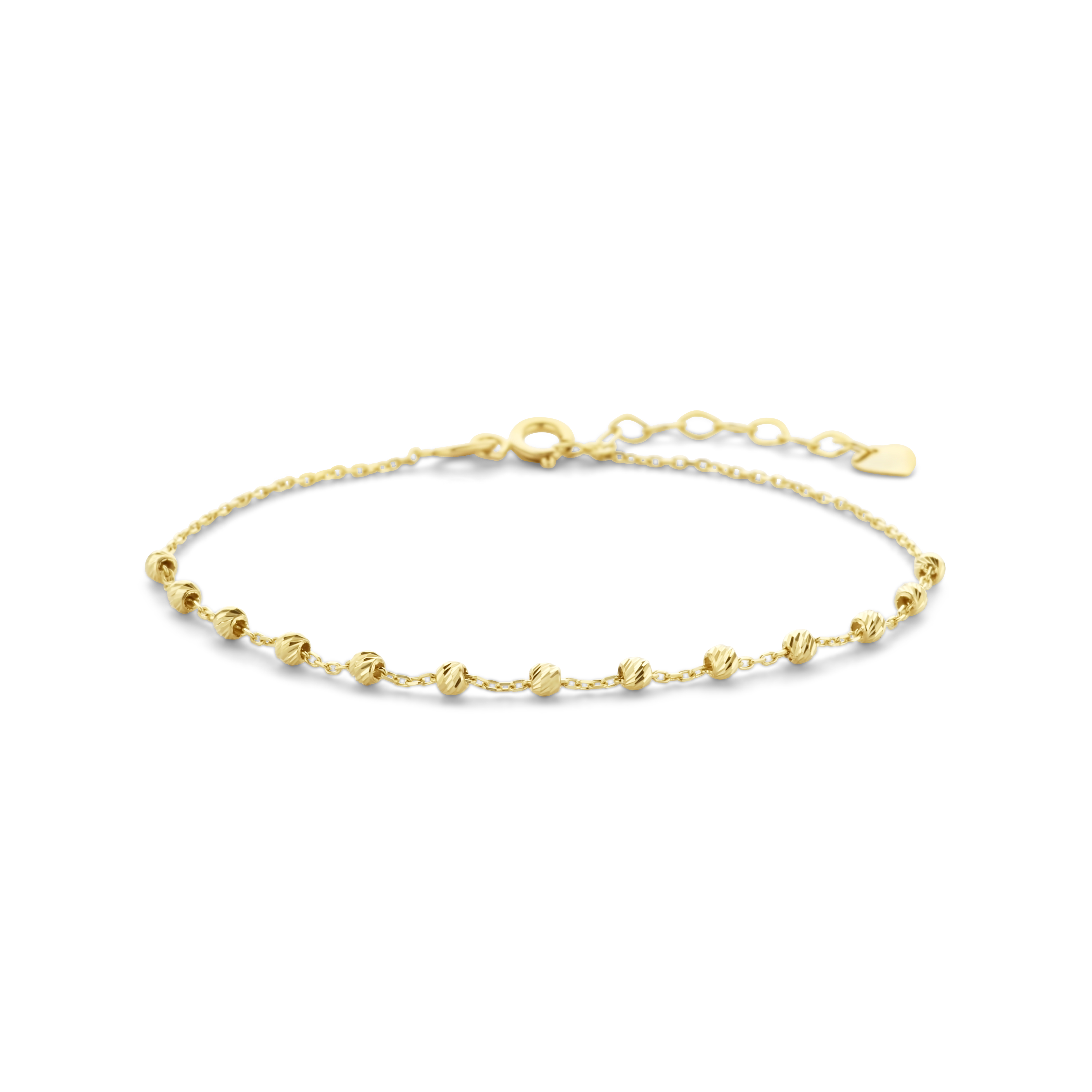 Geelgouden armband kralen B515-18U28-BCB0045-Y