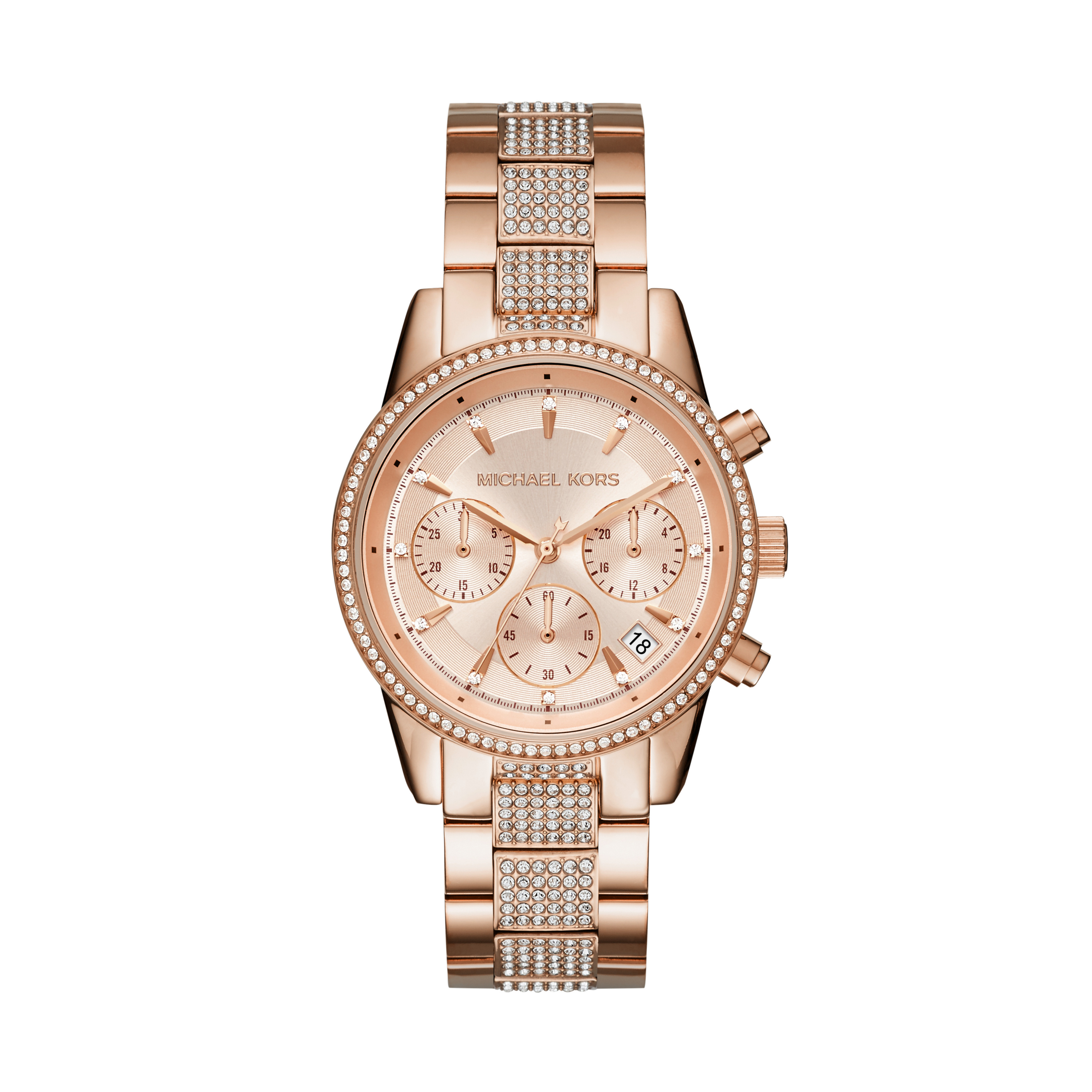 Dameshorloge Bryant Rosé met zirkonia - MK6485