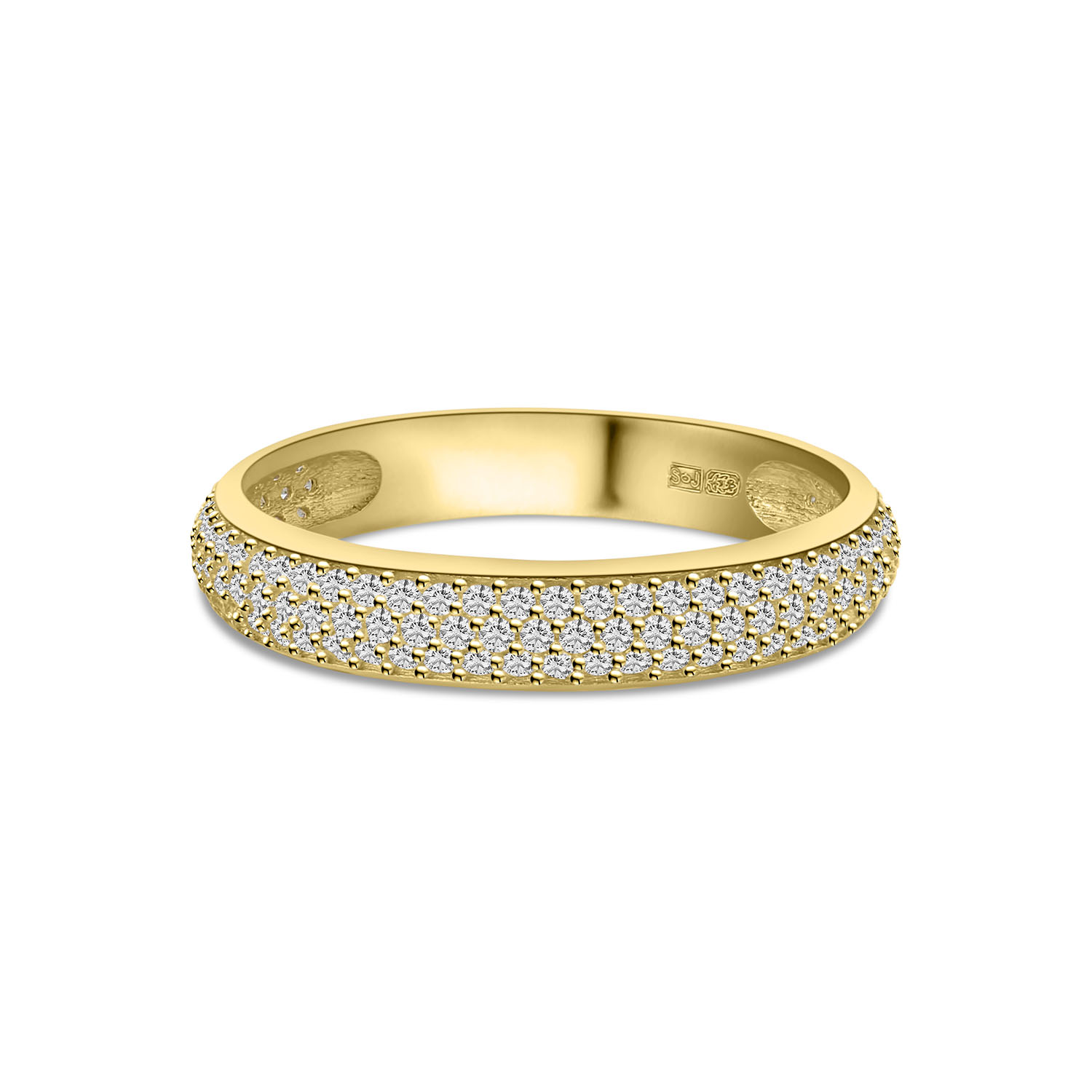 Geelgouden ring met Zirkonia R122-X6-VX7ZR0547-Y
