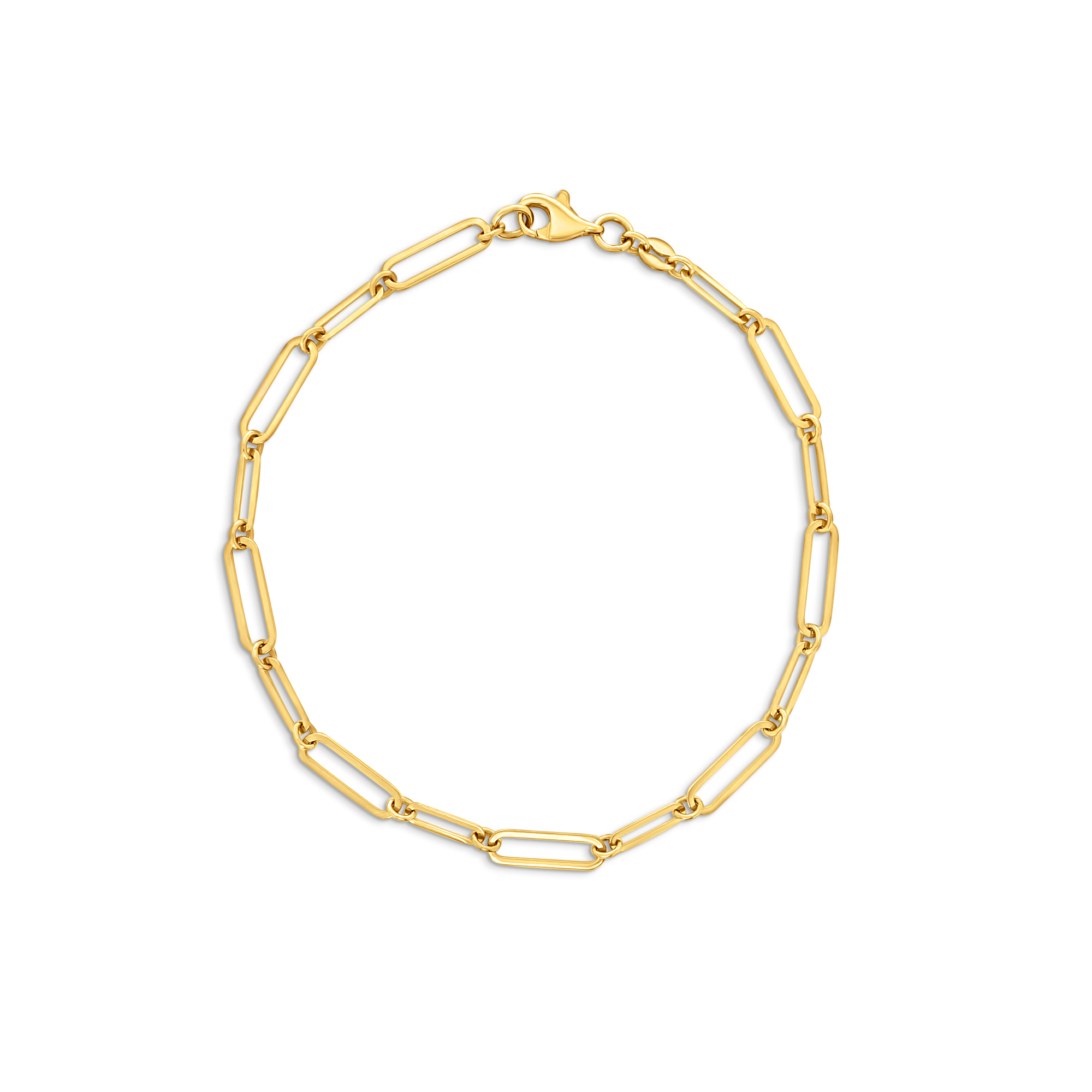 Geelgouden schakelarmband B122-X3JB1399-Y