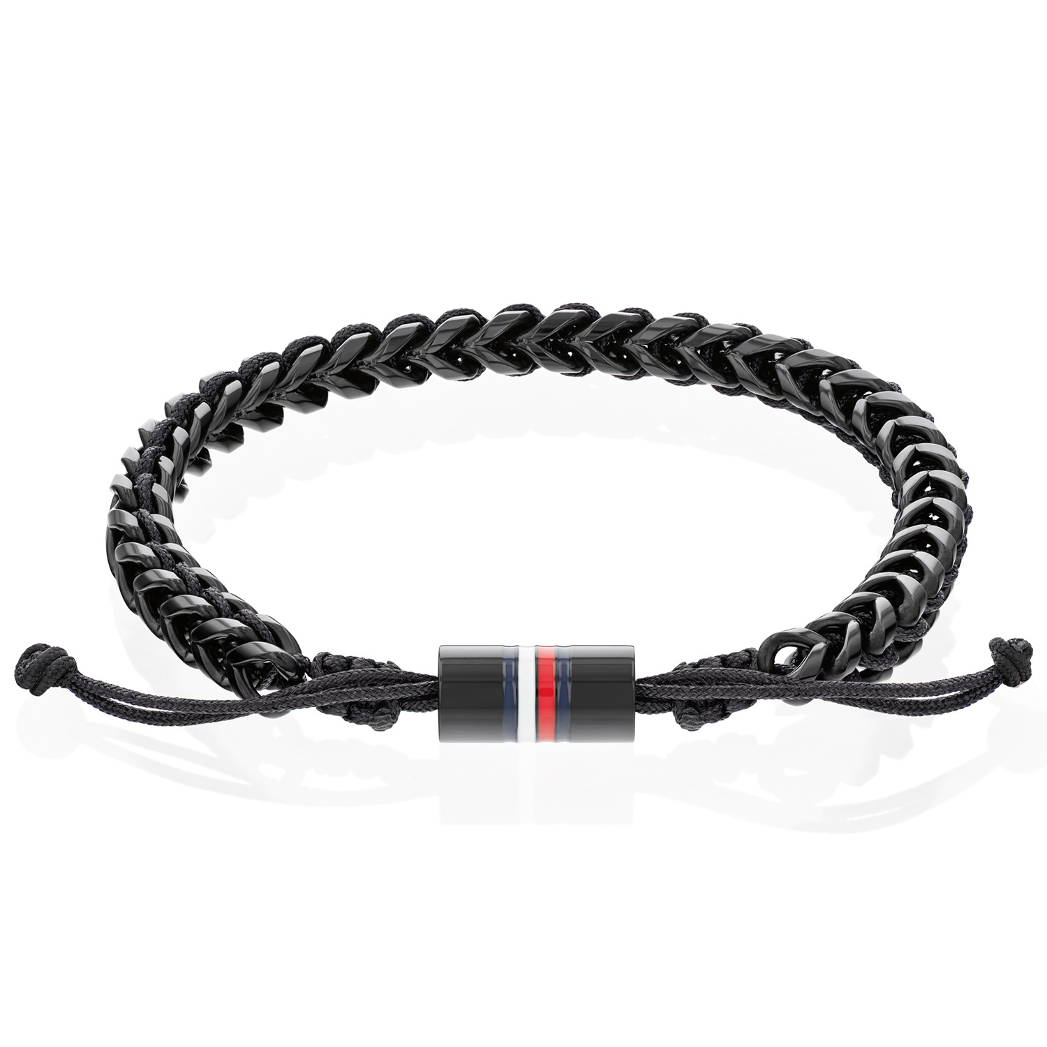 Stalen schakelarmband met logo TJ2790513