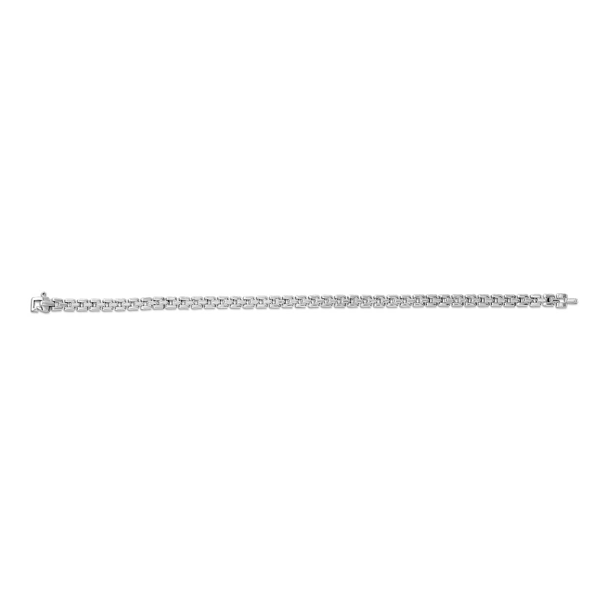 Sterling zilveren schakelarmband 2196BK-0652
