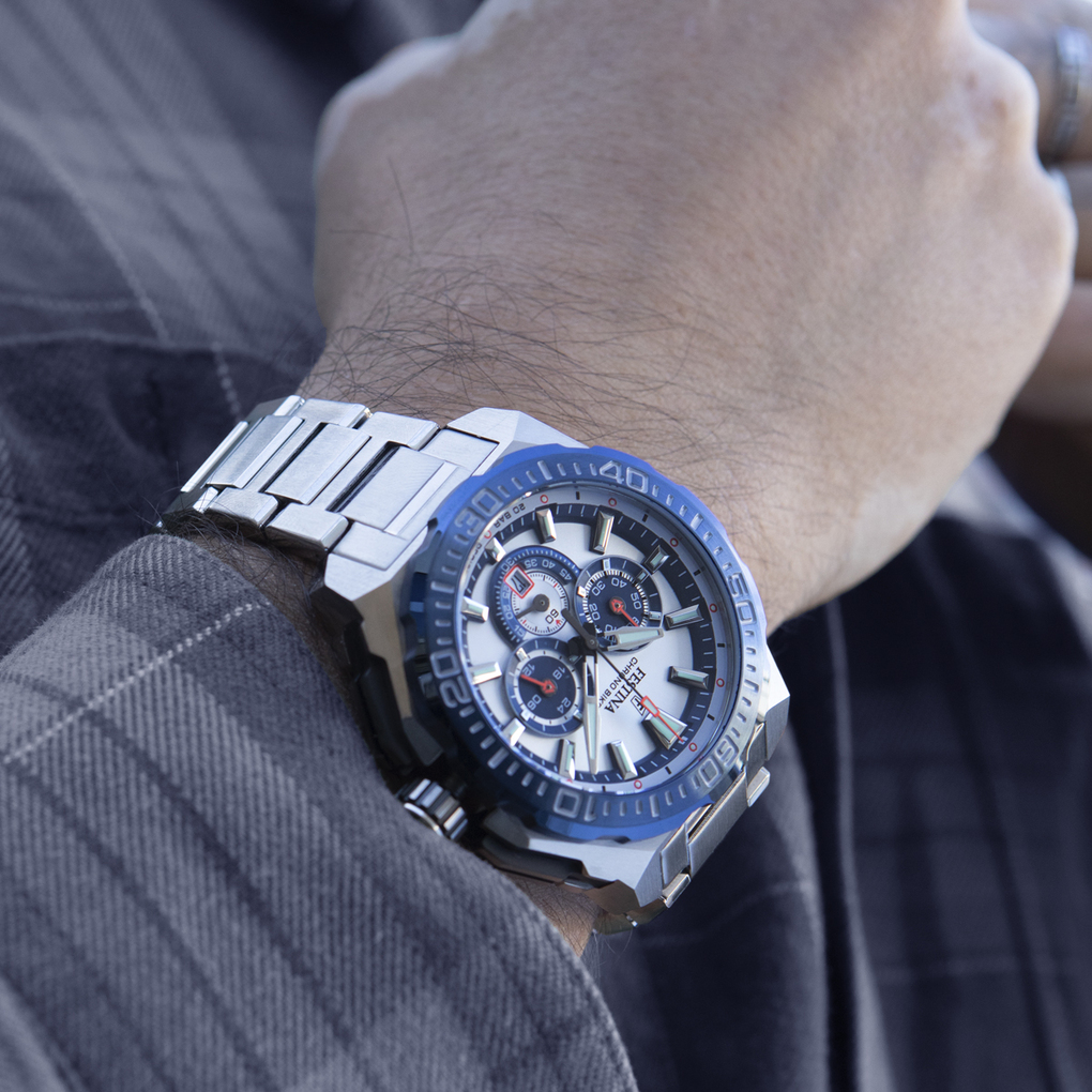 Herenhorloge Chrono Bike Light Blue - F20724-1