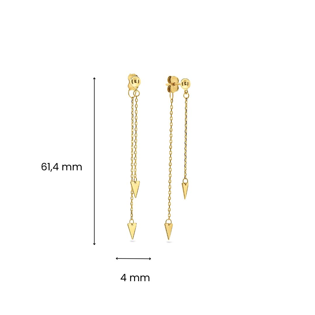 Geelgouden oorhangers E122-X6FOR6E1873-Y