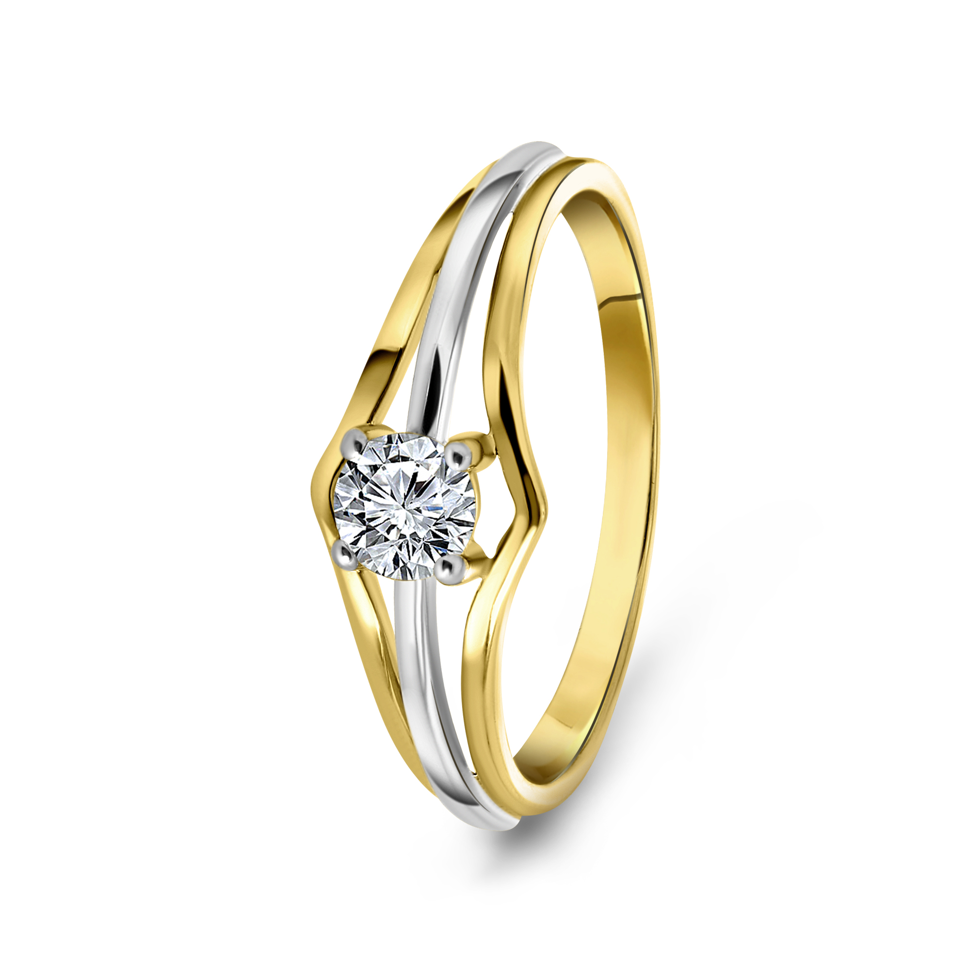 Gouden ring met zirkonia 59277Z-Y