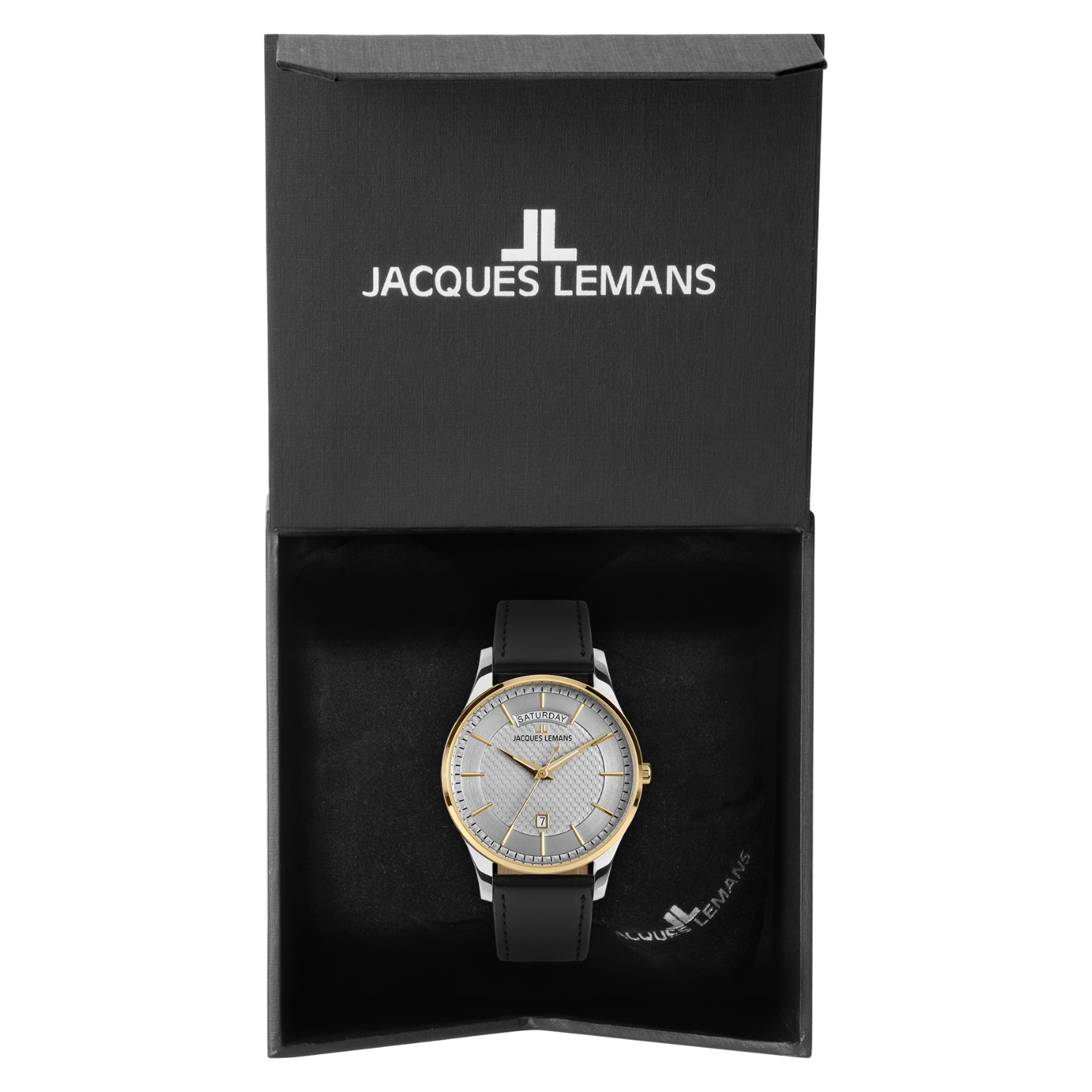 Herenhorloge London Black Leather - 1-2193E
