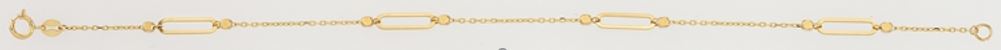 Geelgouden schakelarmband B122-X5FOR6B8198-DC-Y