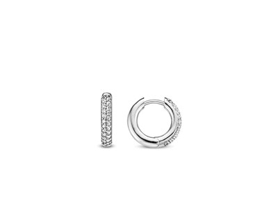 Oorringen van sterling zilver met zirkonia 7557ZI