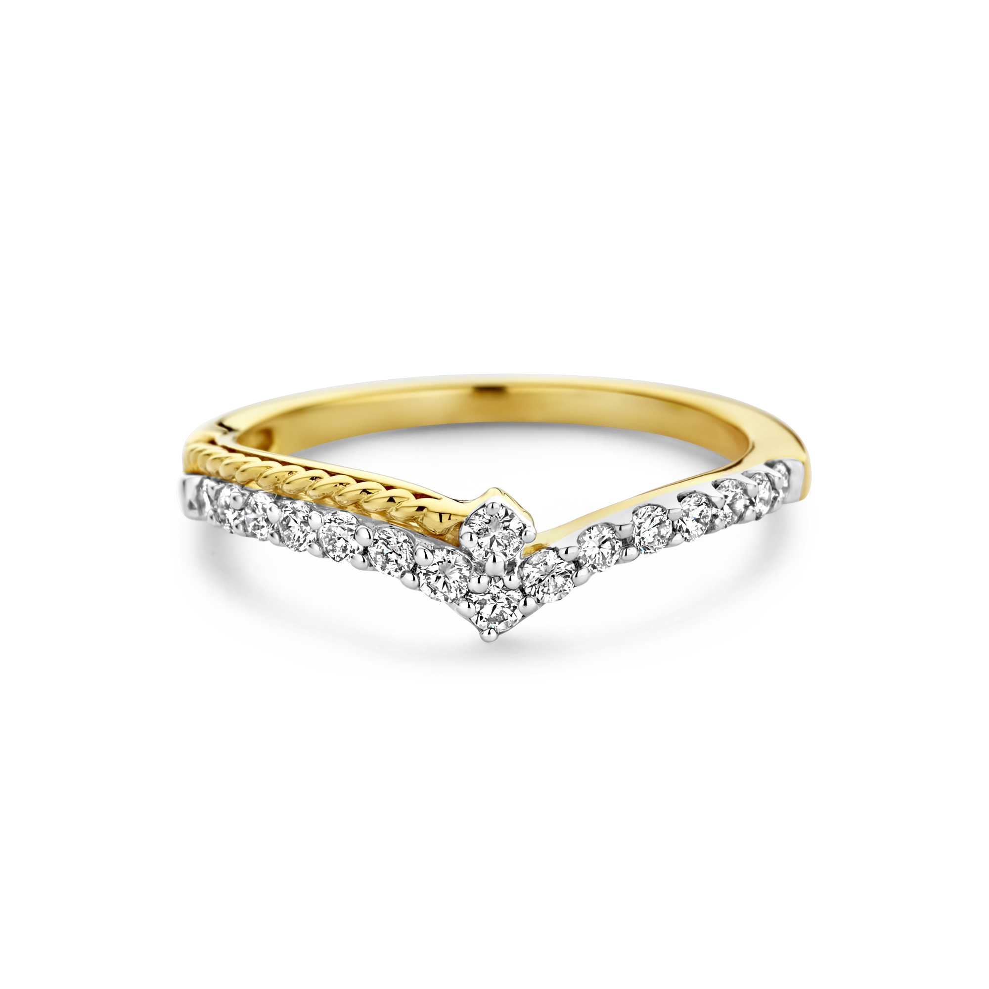 Geelgouden ring met diamant RP-17383-Y