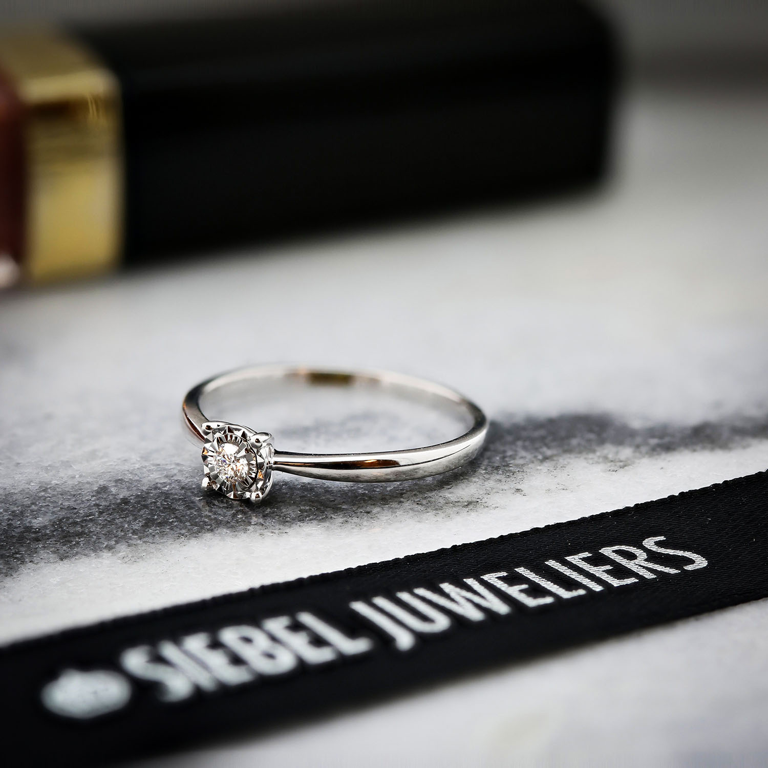Witgouden miracle ring met diamant R480-RR230108ADI-W