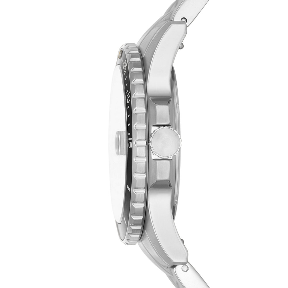 Roestvrijstalen Horloge met Drie Wijzers en Datum Roestvrijstalen Horloge met Drie Wijzers en Datum