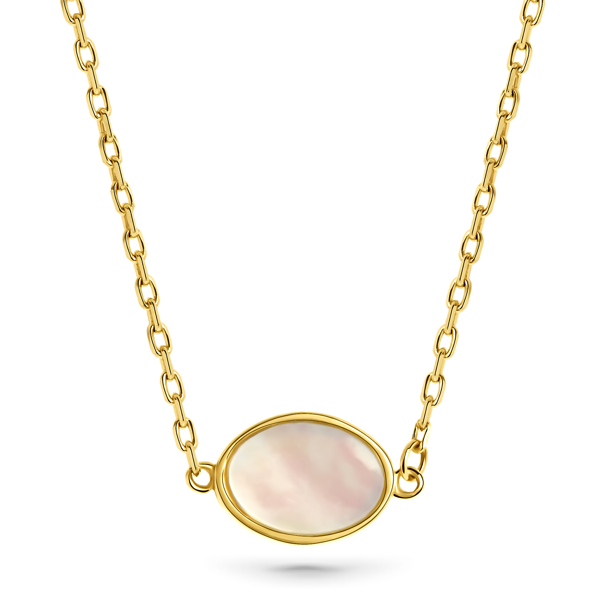 Geelgoud collier FOR6N0352-MOP-Y