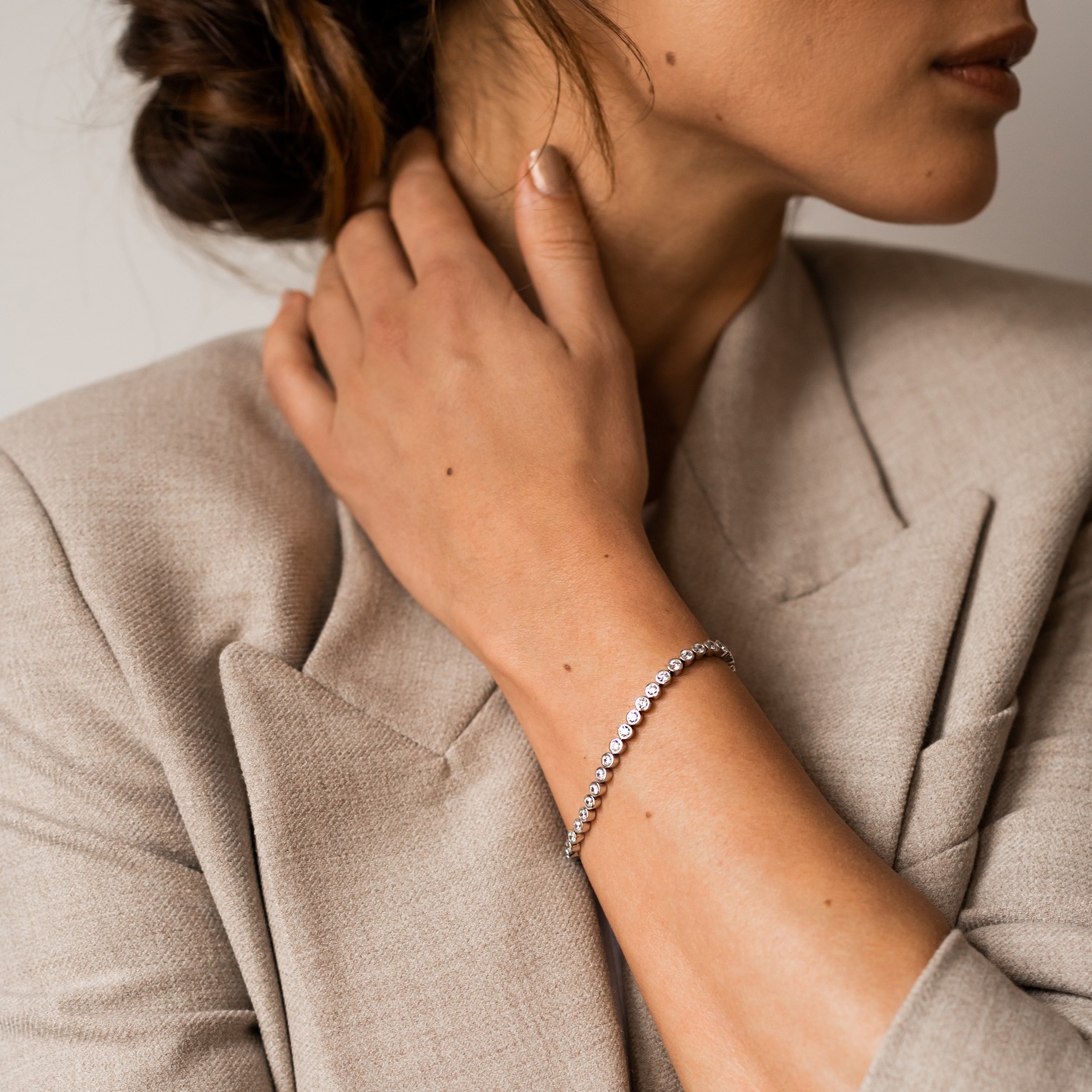 Tennisarmband van sterling zilver met zirkonia 2842ZI