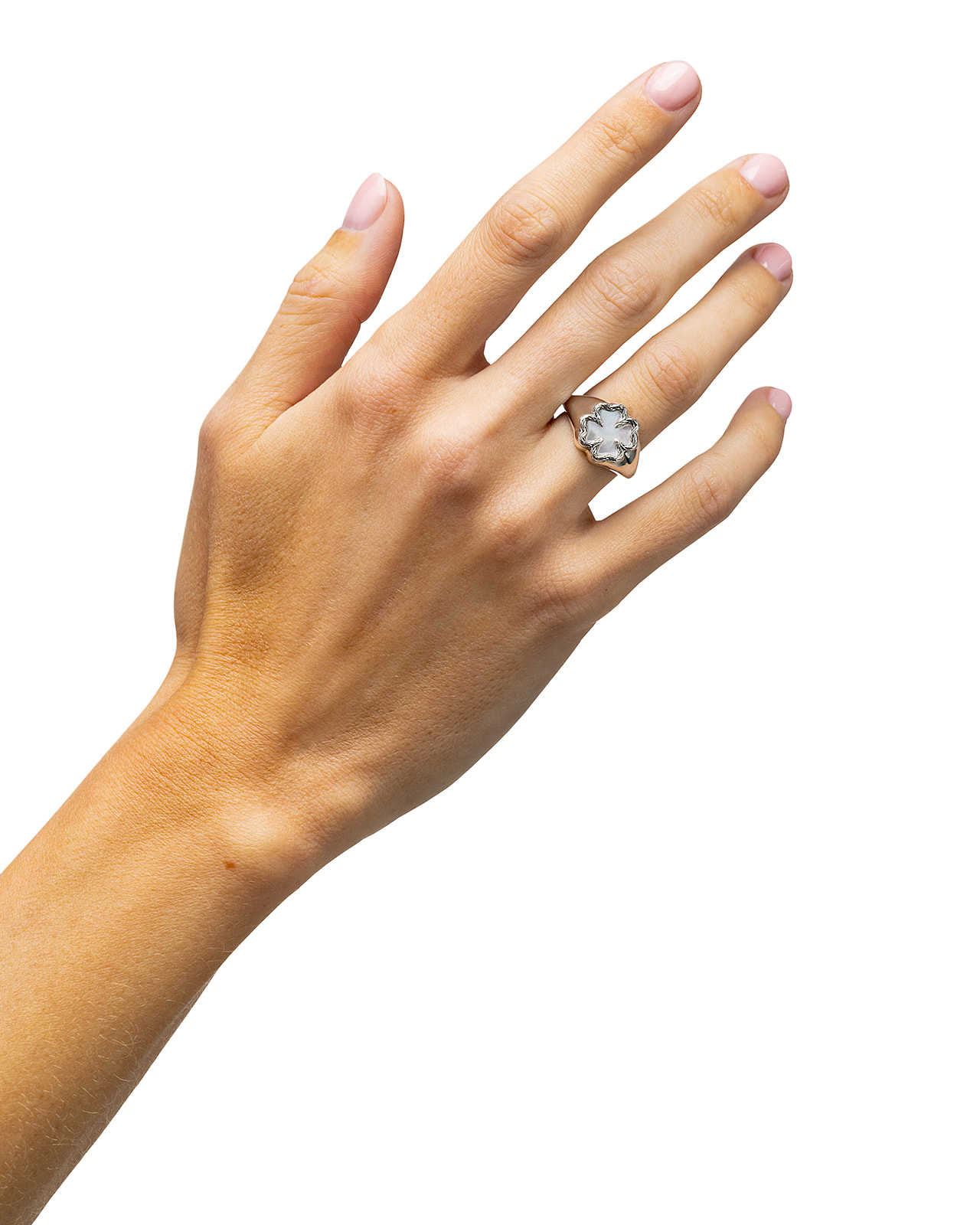Ring Katja Clover Mother of Pearl Silver - 178